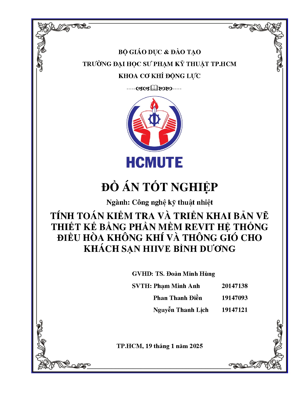 Đồ án tốt nghiệp - Tính toán kiểm tra và triển khai bản vẽ thiết kế bằng phần mềm RHTĐHKKVTGCKSHBD