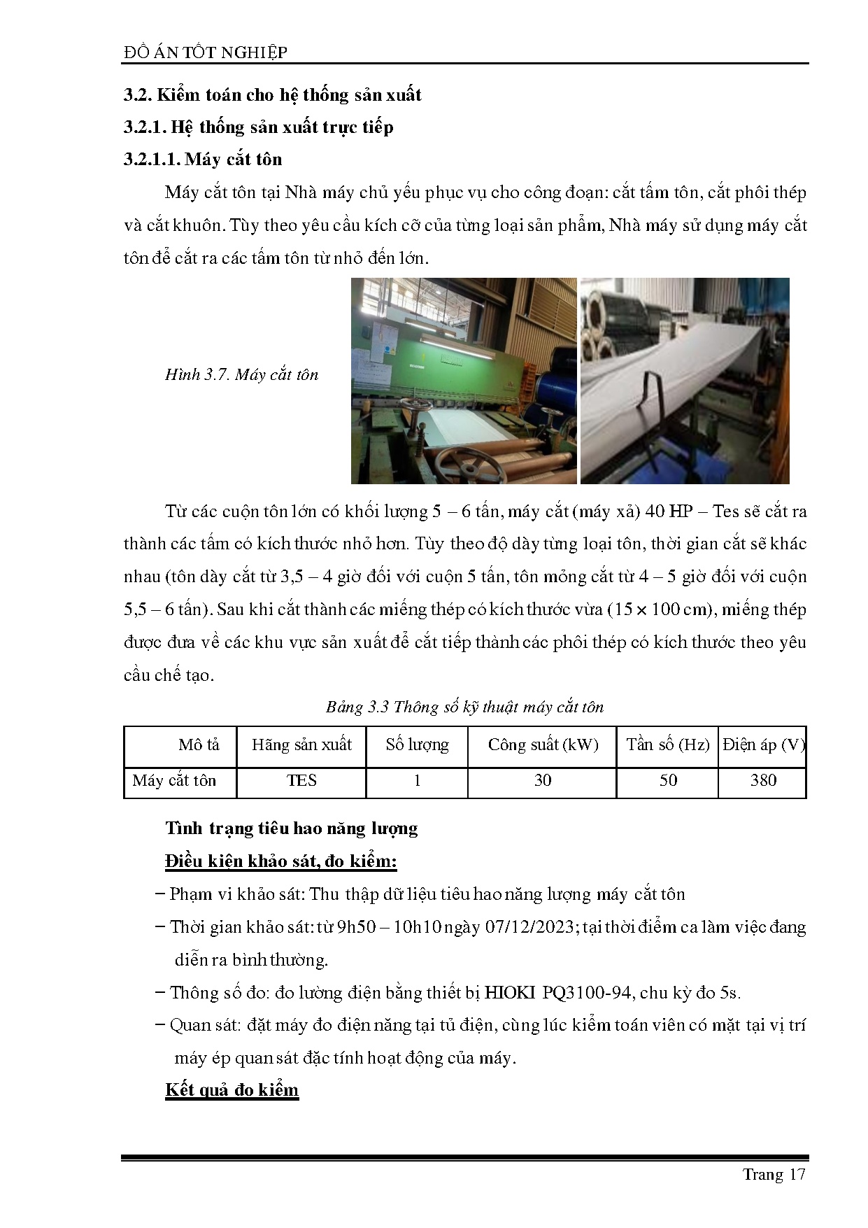 Đồ án tốt nghiệp - Kiểm toán năng lượng cho công ty TNHH Hong IK Vina - Trang 36