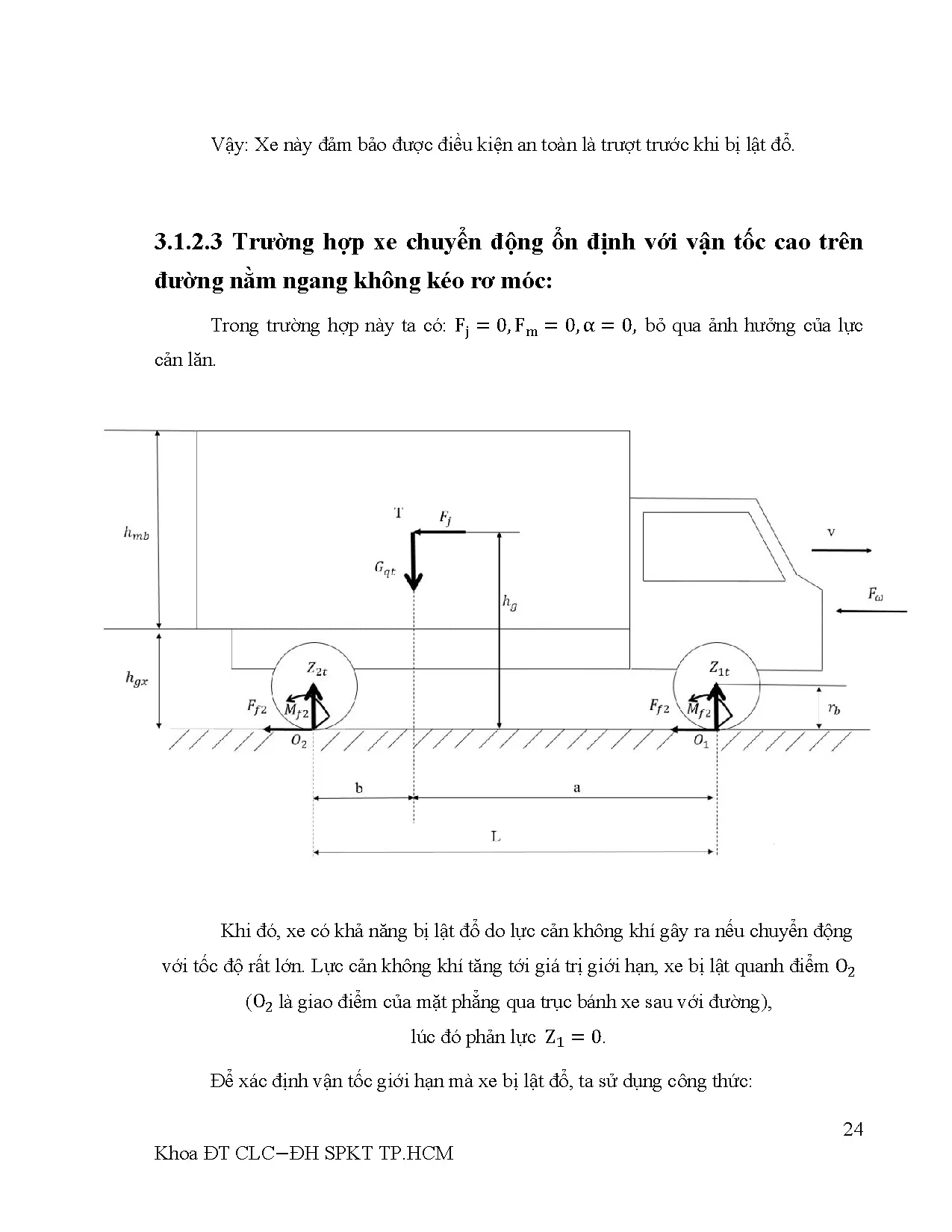 Đồ án tốt nghiệp - Tính toán độ ổn định và quay vòng của xe tải khi chở quá tải - Trang 35