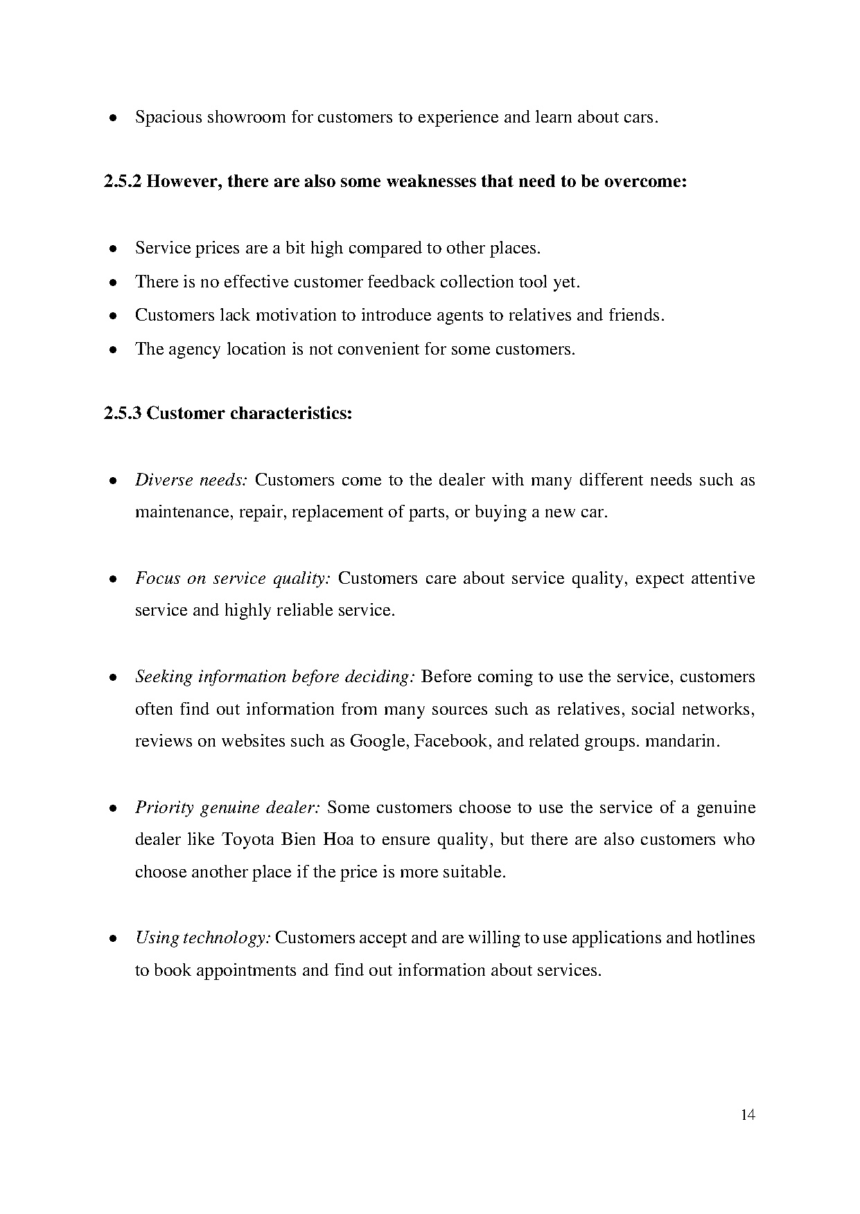 Đồ án tốt nghiệp - Customer journey mapping survey (at Toyota Bien Hoa) - Trang 24