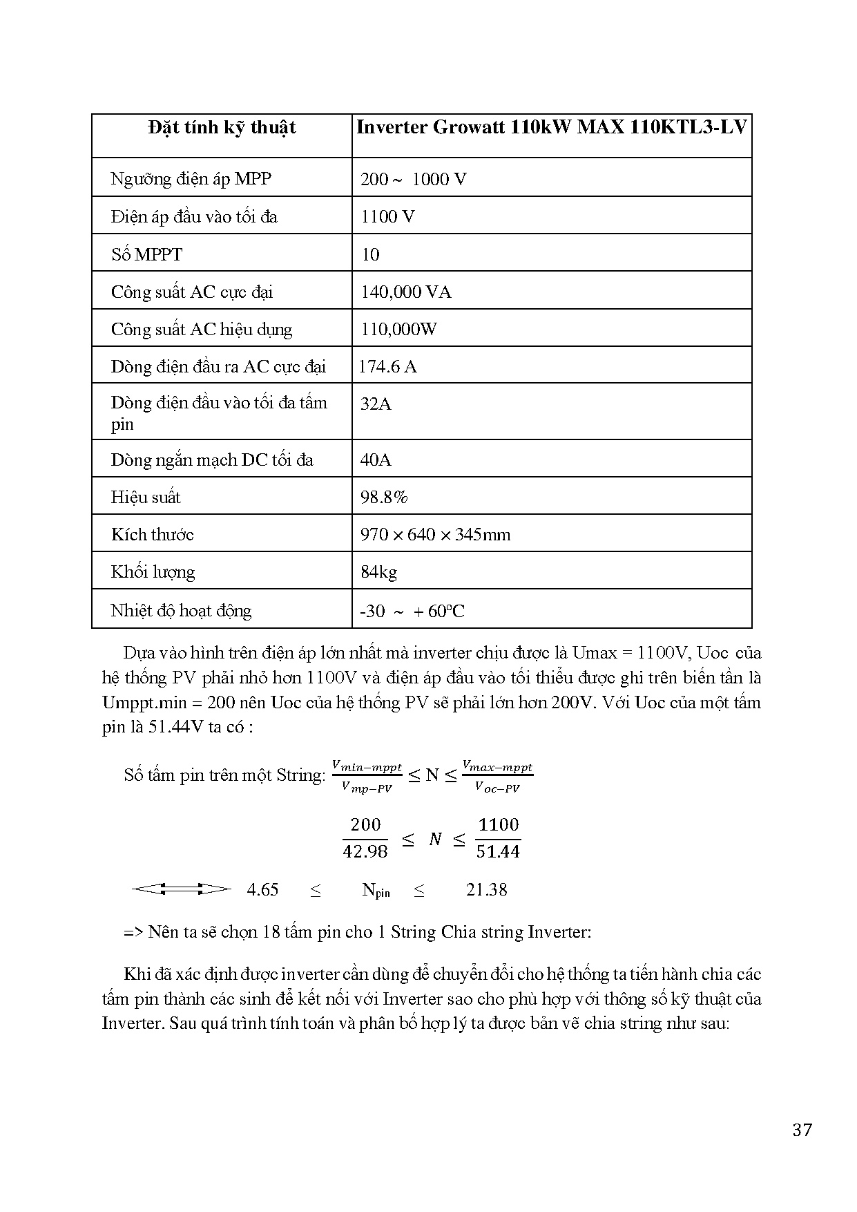 Đồ án tốt nghiệp - Tính toán và thiết kế hệ thống điện năng lượng mặt trời cho công ty TNHH AEVN - Trang 52