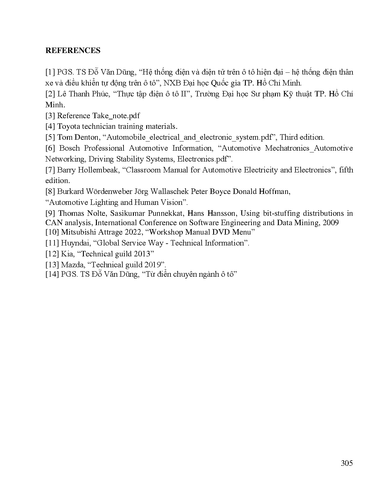 Đồ án tốt nghiệp - Compiling practical teaching content of automotive body electrical systems - Trang 332