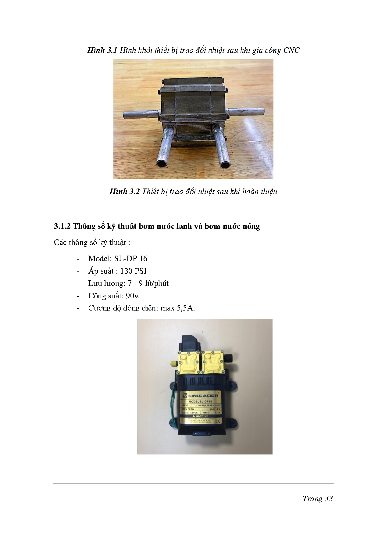 Đồ án tốt nghiệp - Nghiên cứu thực nghiệm các yếu tố ảnh hưởng đến tối ưu nhiệt độ của TBTĐNKTBDTCBS - Trang 51