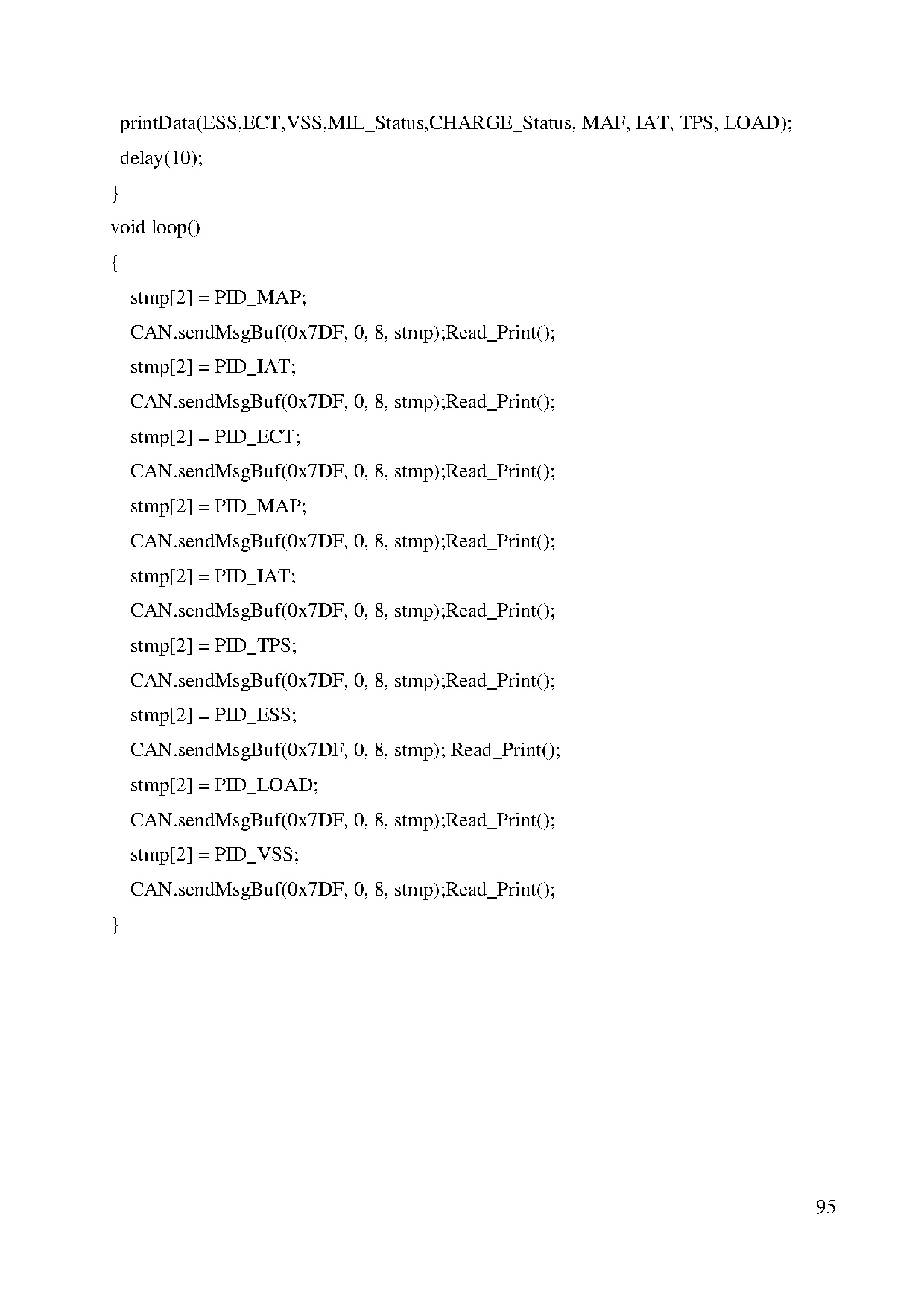 Đồ án tốt nghiệp - Nghiên cứu, chế tạo hệ thống giả lập tín hiệu hoạt động cho động cơ Kia Morning - Trang 115