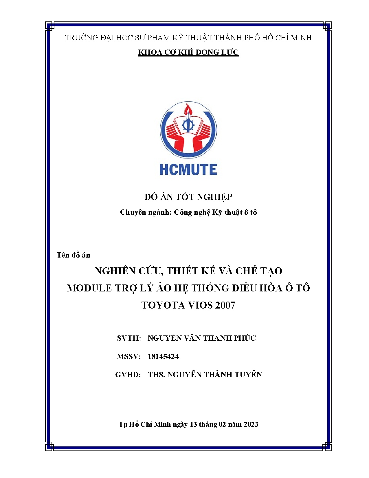Đồ án tốt nghiệp - Nghiên cứu, thiết kế và chế tạo Module trợ lý ảo hệ thống điều hòa ô tô TV 2