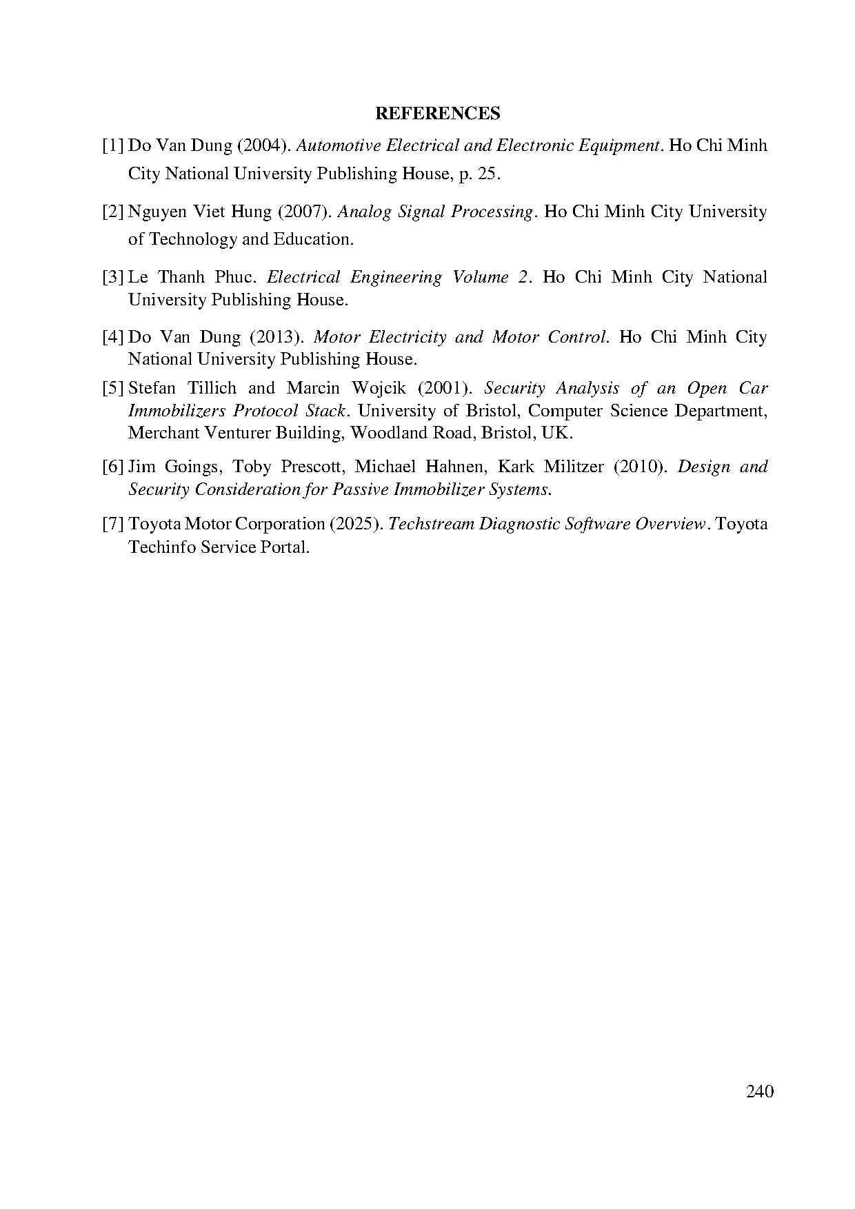 Đồ án tốt nghiệp - Design and build teaching model of automotive electrical systems - Trang 254