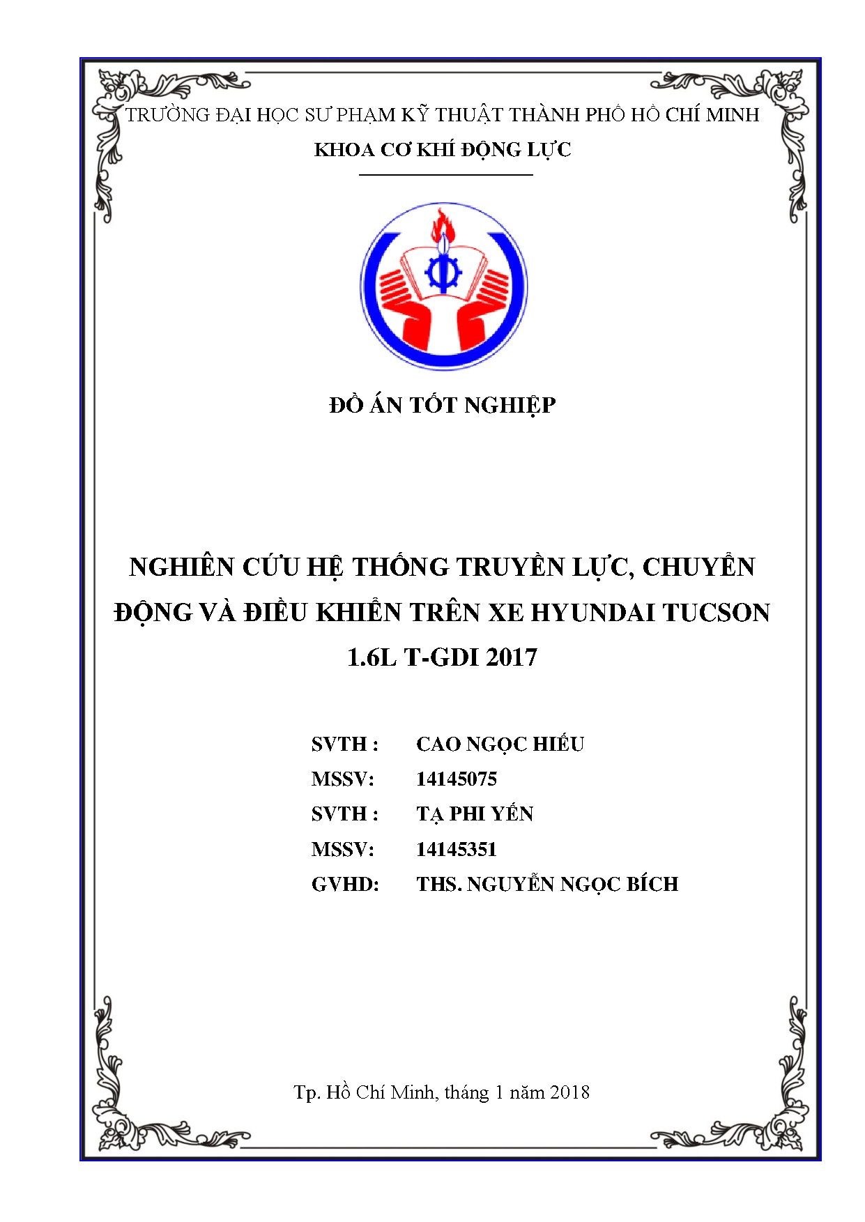 Đồ án tốt nghiệp - Nghiên cứu hệ thống truyền lực, chuyển động và điều khiển TXHT 1 T 2 ĐÁTNNCNKTÔT