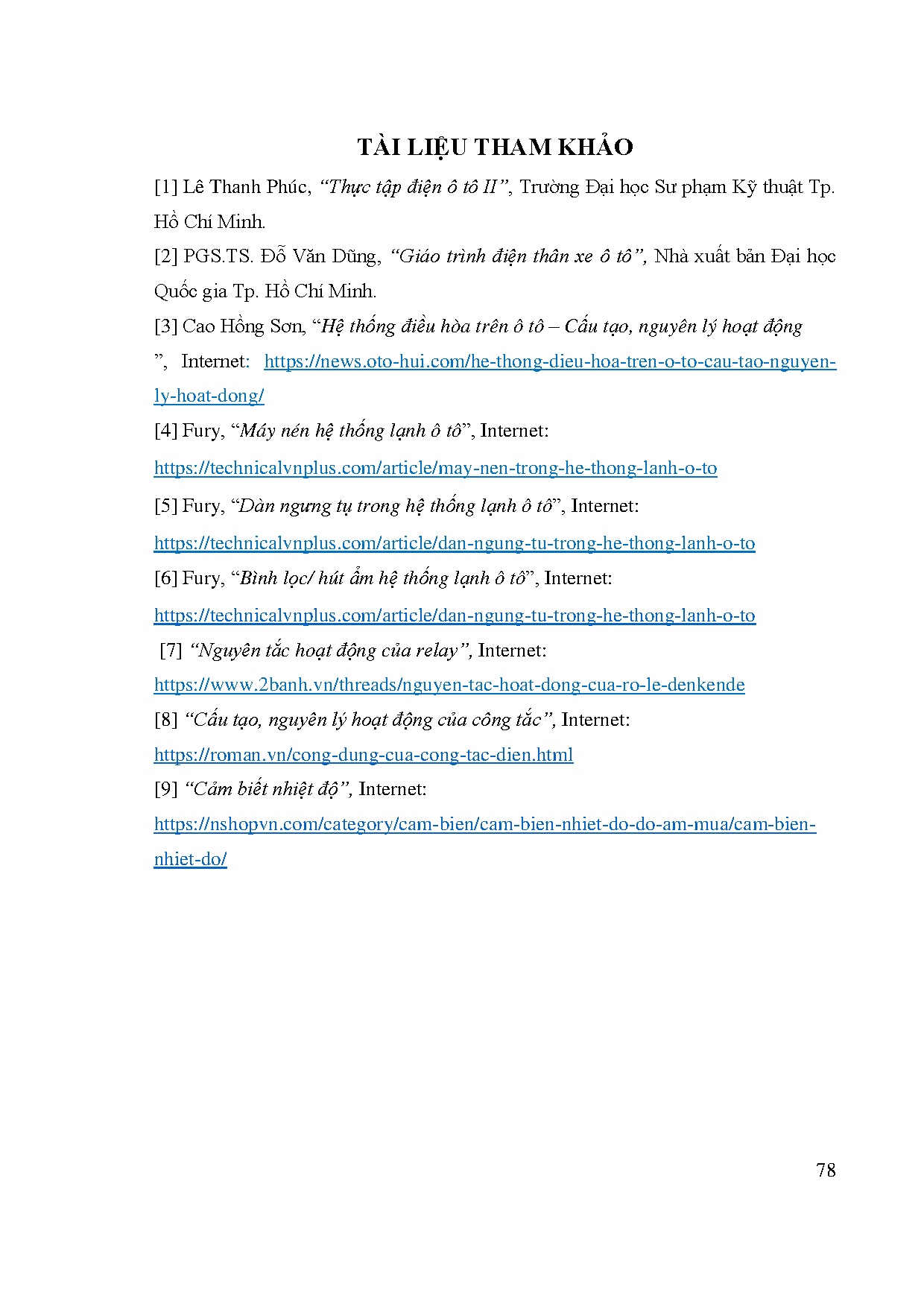 Đồ án tốt nghiệp - Thi công mô hình chu trình môi chất trong hệ thống điều hòa không khí - Trang 93