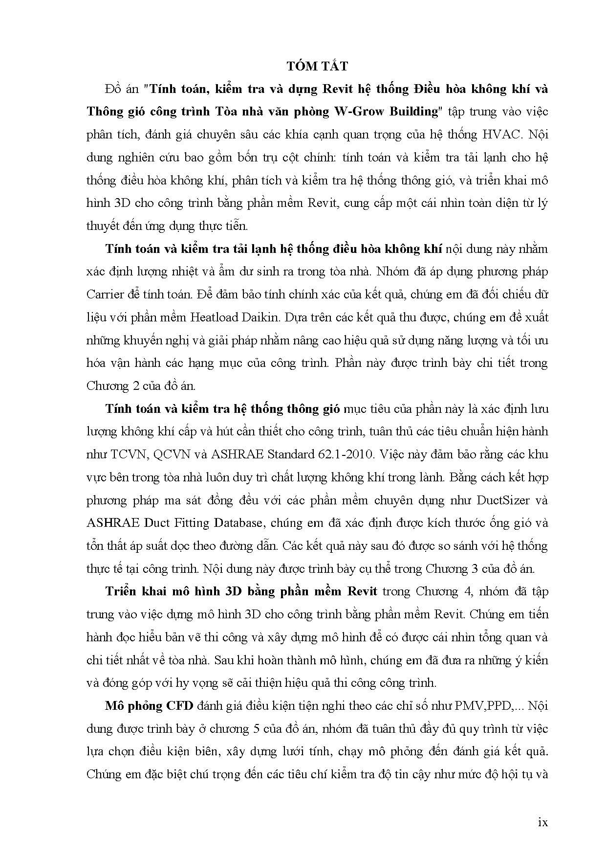 Đồ án tốt nghiệp - Tính toán kiểm tra và dựng Revit hệ thống Hvac và mô phỏng điều kiện tiện NTNVPWB - Trang 3