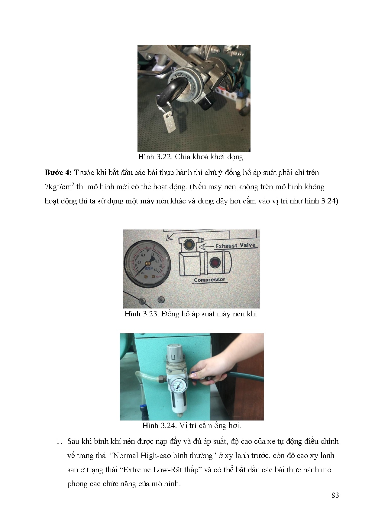 Đồ án tốt nghiệp - Khai thác chức năng của mô hình giảng dạy hệ thống treo khí nén điều KĐT ( CSSETE - Trang 105