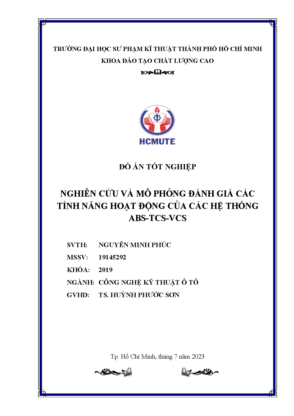 Đồ án tốt nghiệp - Nghiên cứu và mô phỏng đánh giá các tính năng hoạt động của các hệ thống A