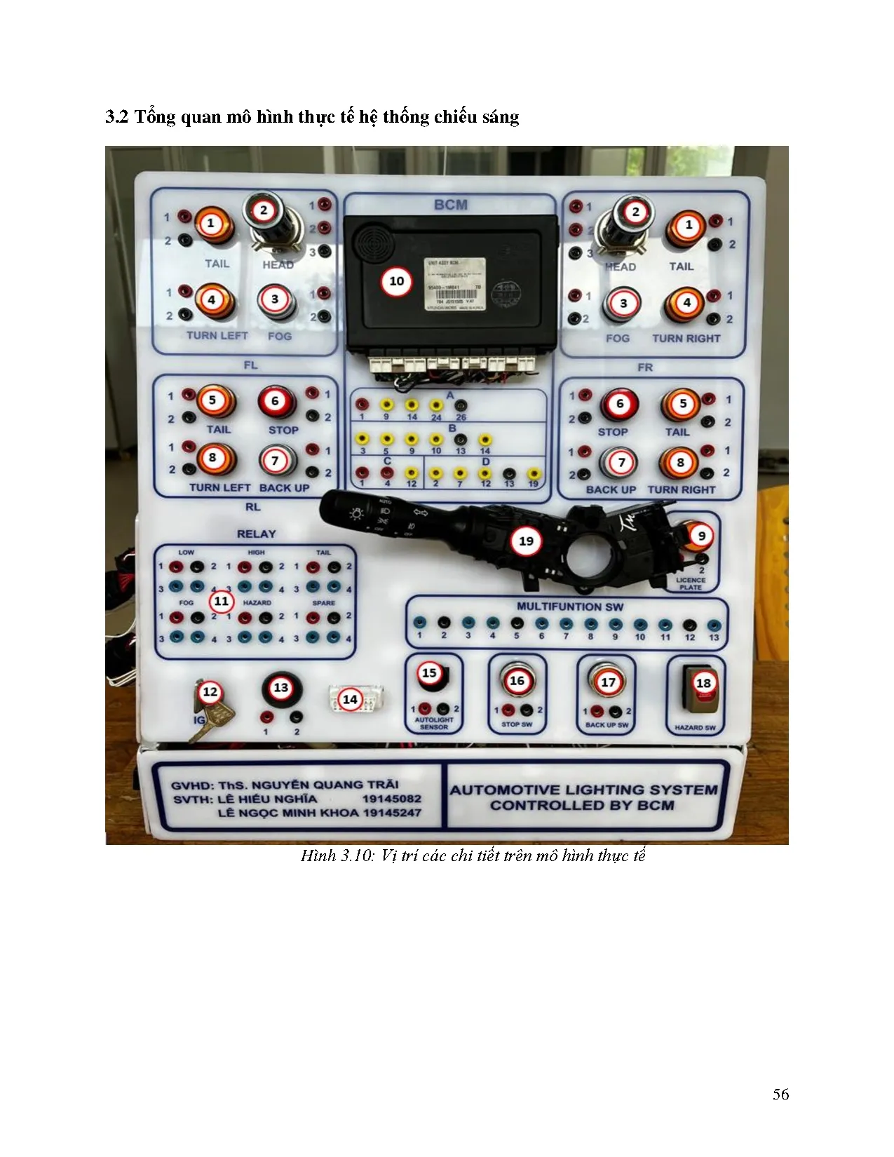 Đồ án tốt nghiệp - Thiết kế, thực hiện mô hình giảng dạy hệ thống chiếu sáng trên ô tô - Trang 74