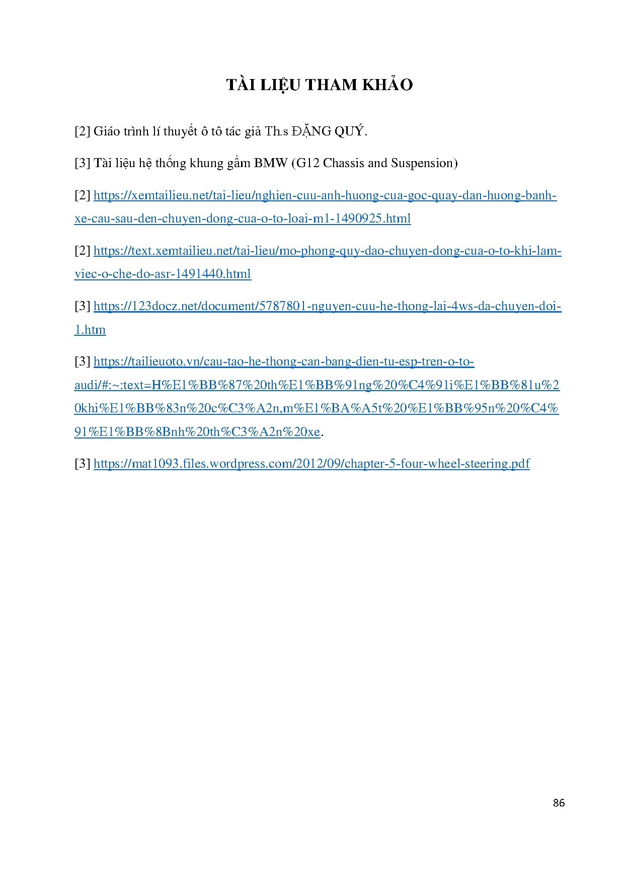 Đồ án tốt nghiệp - Nghiên cứu hệ thống quay vòng bốn bánh và hệ thống ổn định hướng trên xe du LB - Trang 103