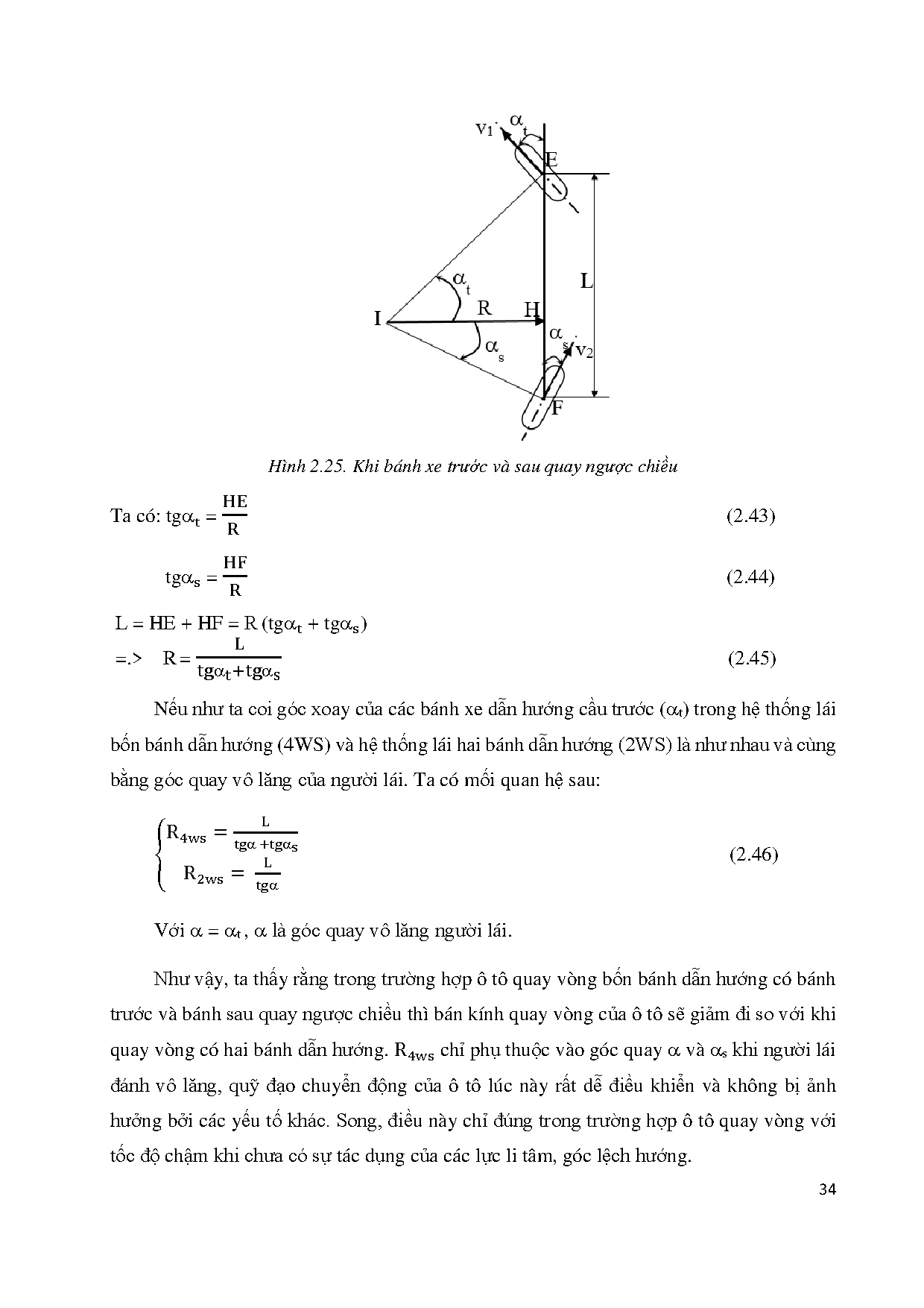 Đồ án tốt nghiệp - Nghiên cứu hệ thống quay vòng bốn bánh và hệ thống ổn định hướng trên xe du LB - Trang 51