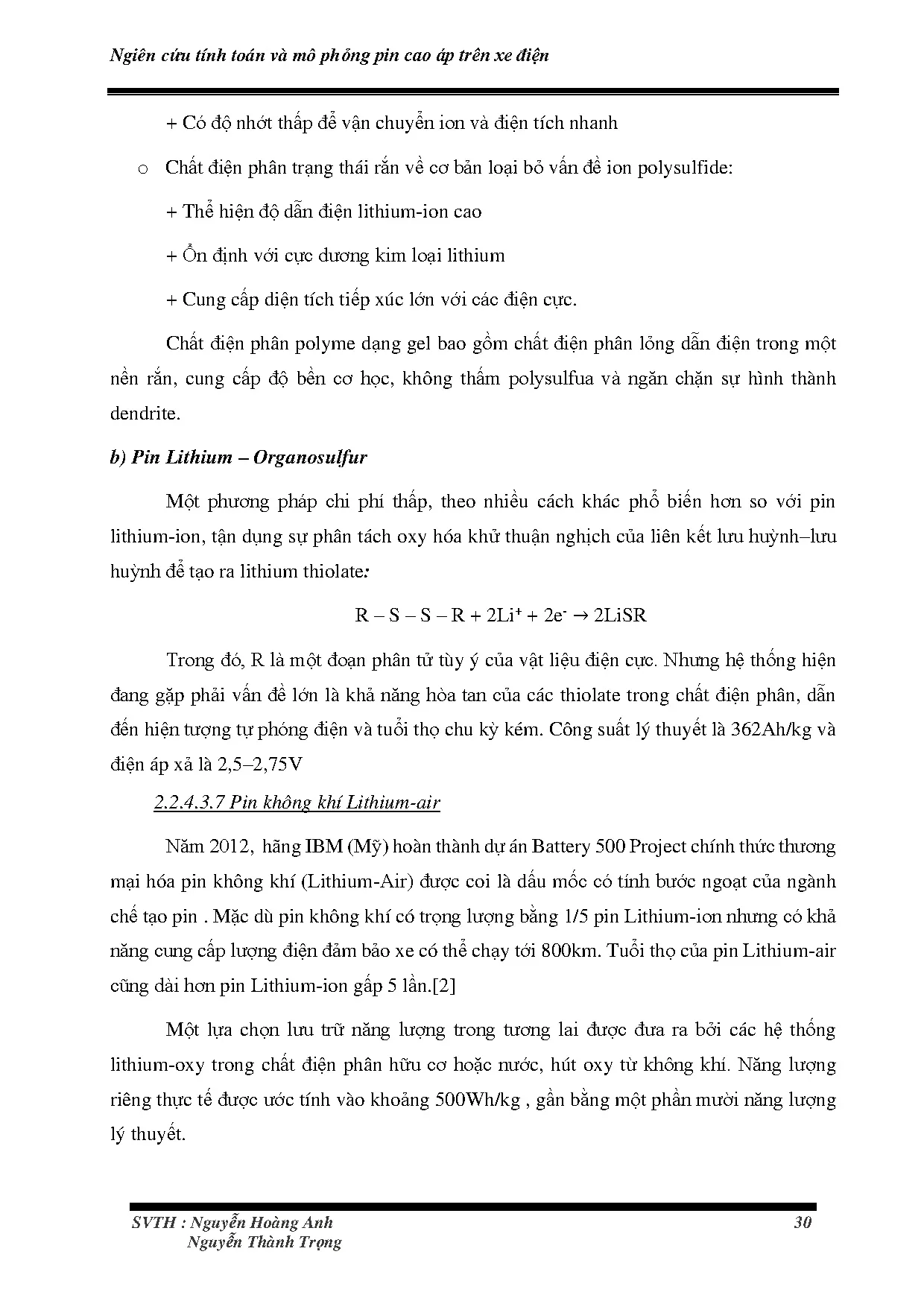 Đồ án tốt nghiệp - Nghiên cứu tính toán và mô phỏng pin cao áp trên xe điện - Trang 51