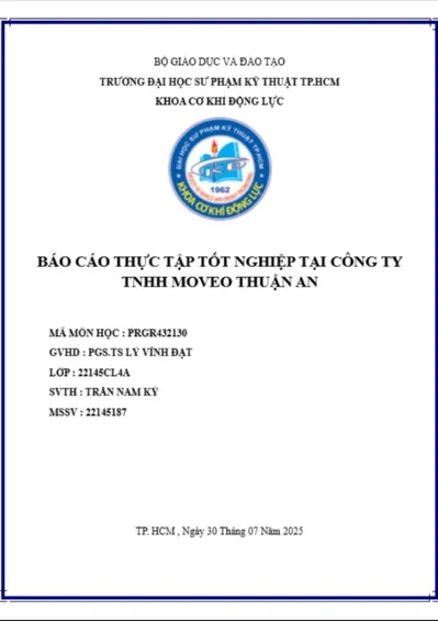 Báo cáo thực tập tốt nghiệp