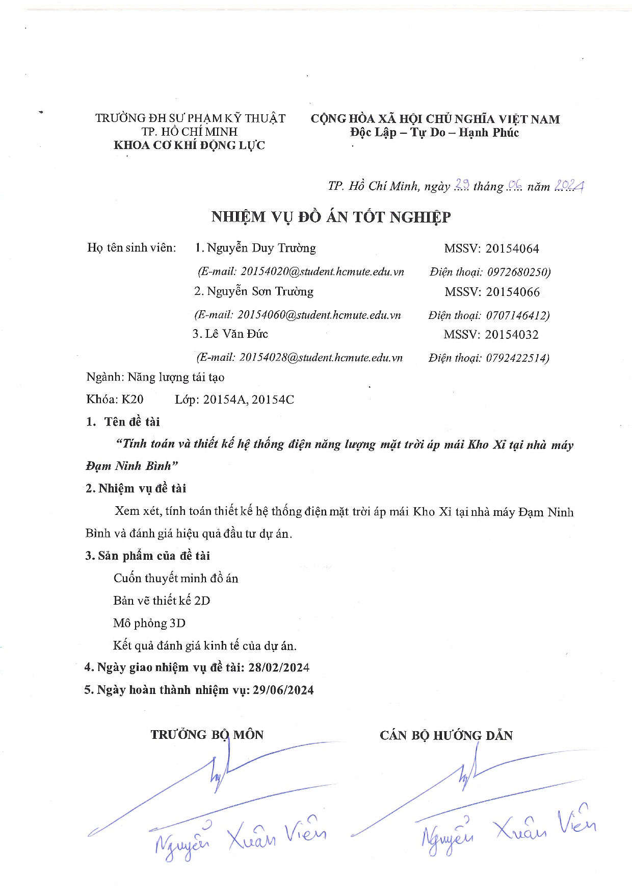 Đồ án tốt nghiệp - Tính toán và thiết kế hệ thống điện năng lượng mặt trời áp mái kho xỉ tại NMĐNB