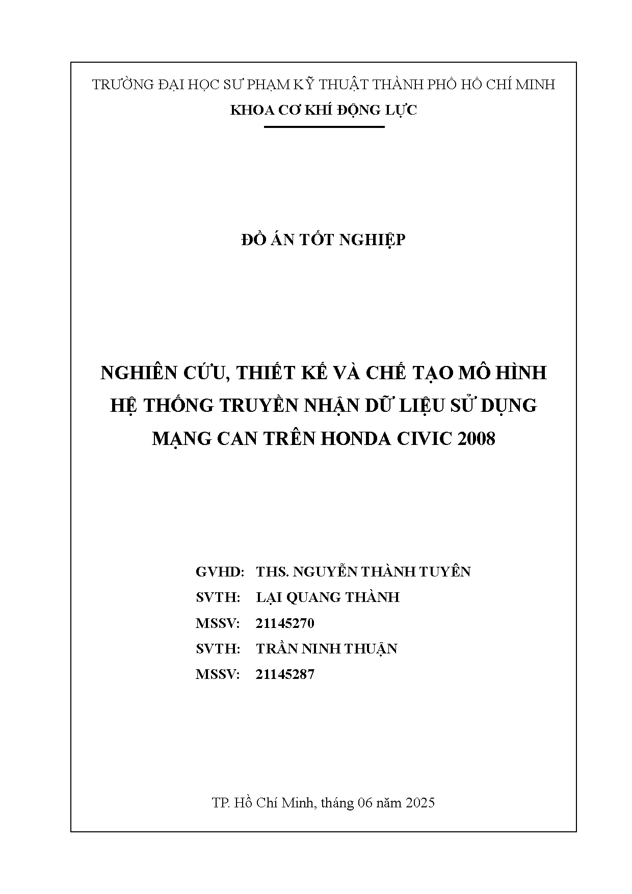 Đồ án tốt nghiệp - Nghiên cứu, thiết kế và chế tạo mô hình hệ thống truyền nhận dữ liệu sử DMCTHC 2
