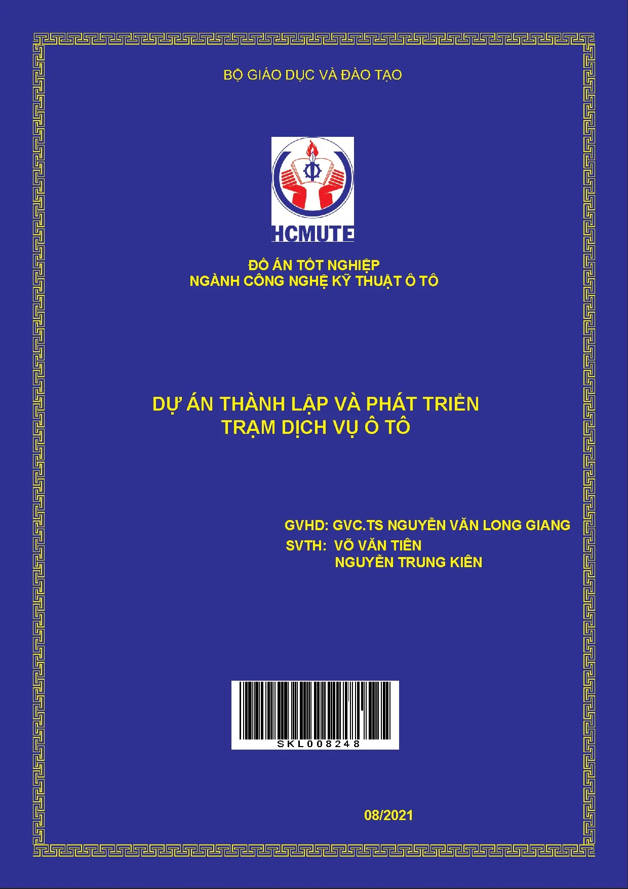 Đồ án tốt nghiệp - Dự án thành lập và phát triển trạm dịch vụ ô tô: Đồ án tốt nghiệp ngành CNKTÔT