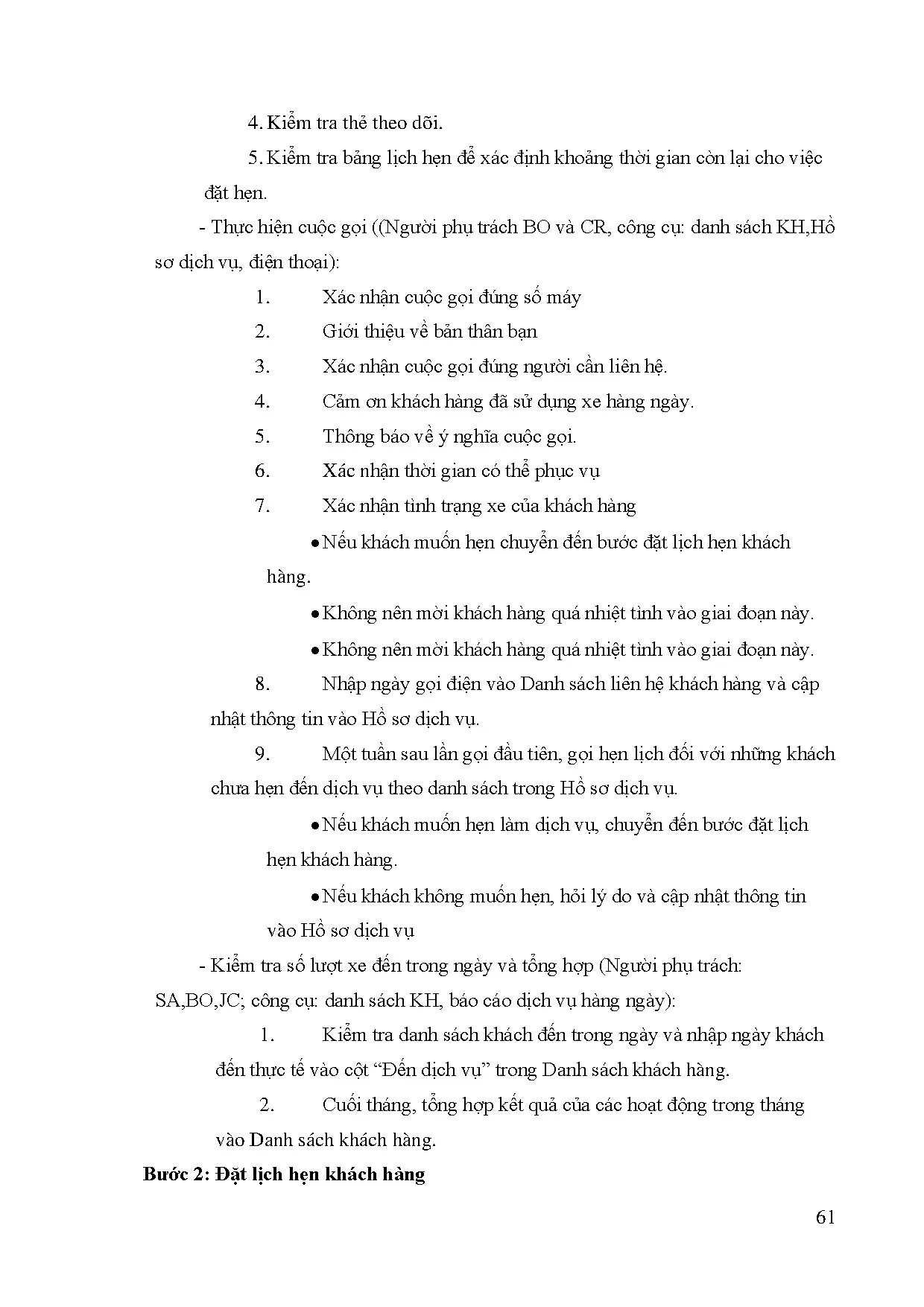 Đồ án tốt nghiệp - Dự án thành lập và phát triển trạm dịch vụ ô tô: Đồ án tốt nghiệp ngành CNKTÔT - Trang 79