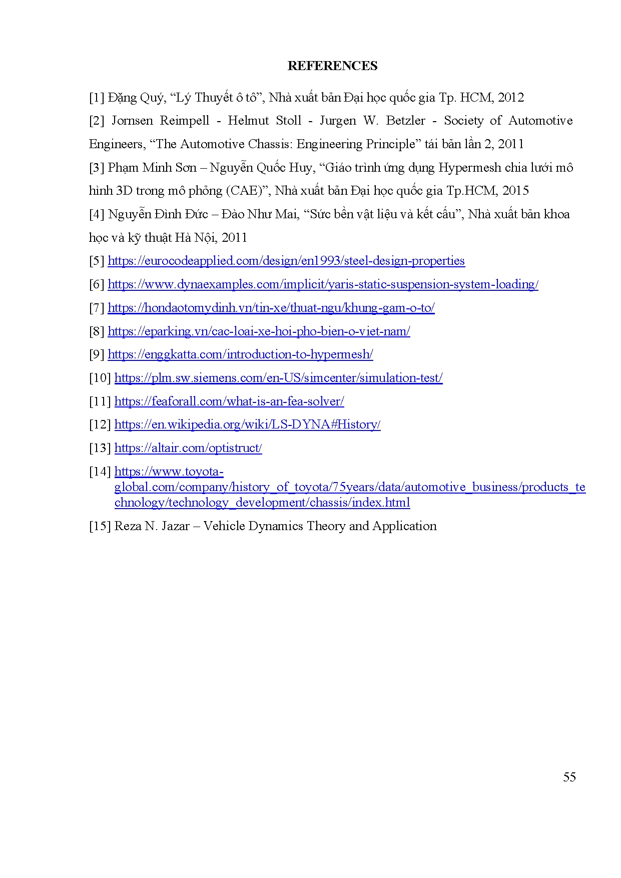 Đồ án tốt nghiệp - Toyota yaris 2012 structure durability simulation by hypermesh with optistruct S - Trang 70