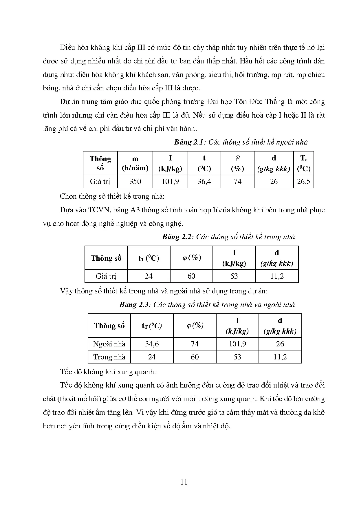 Đồ án tốt nghiệp - Tính toán kiểm tra hệ thống điều hòa không khí Trung tâm GDQPTĐHTĐTTĐÁTNNCNKTN - Trang 28