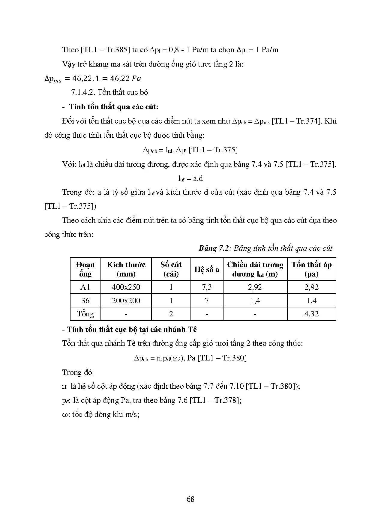 Đồ án tốt nghiệp - Tính toán kiểm tra hệ thống điều hòa không khí Trung tâm GDQPTĐHTĐTTĐÁTNNCNKTN - Trang 85