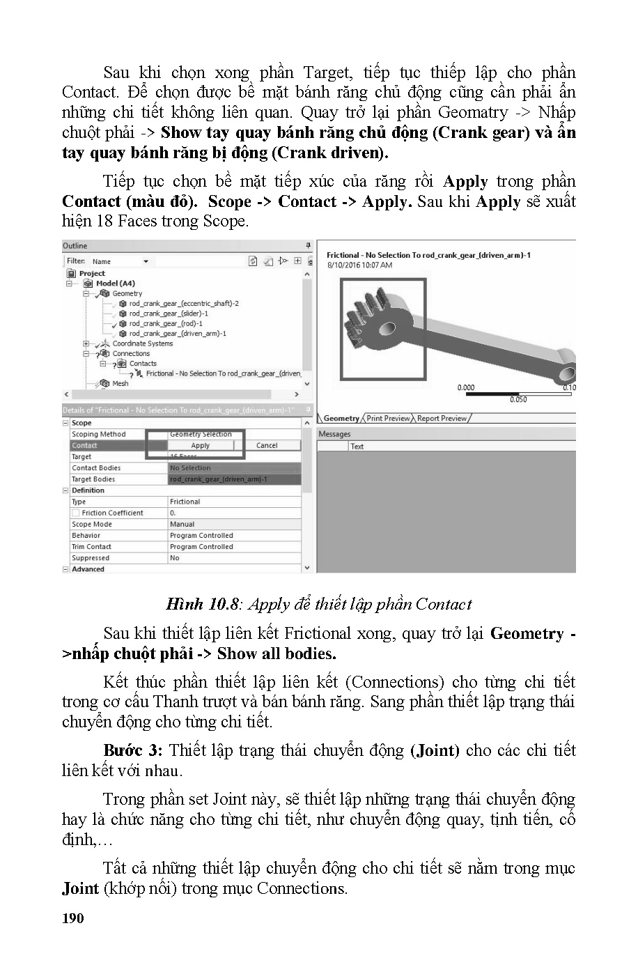 Giáo trình ANSYS – Phân tích cơ cấu động (HCMUTE) - Trang 190