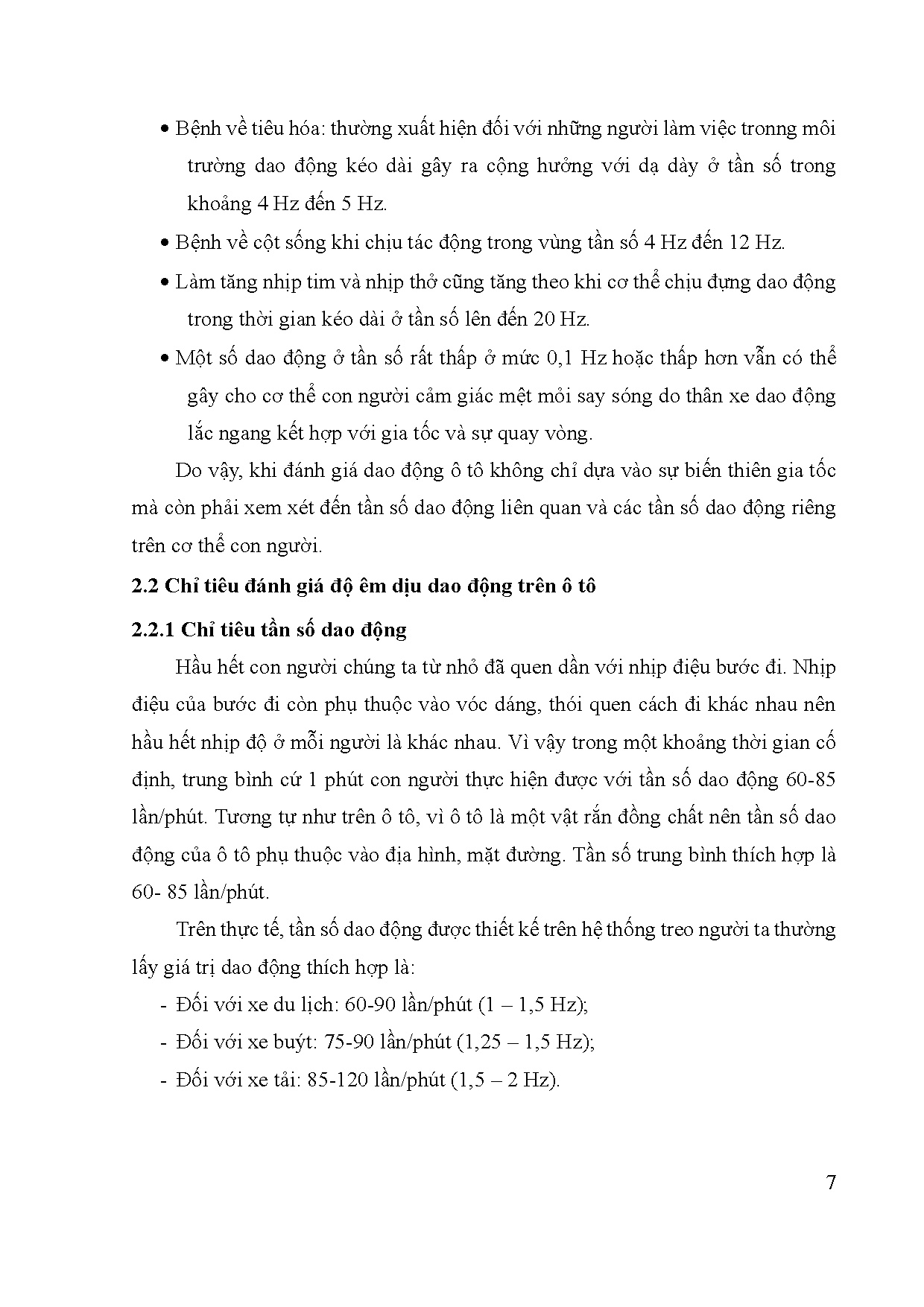 Đồ án tốt nghiệp - Khảo sát và đánh giá độ êm dịu của ô t - Trang 26