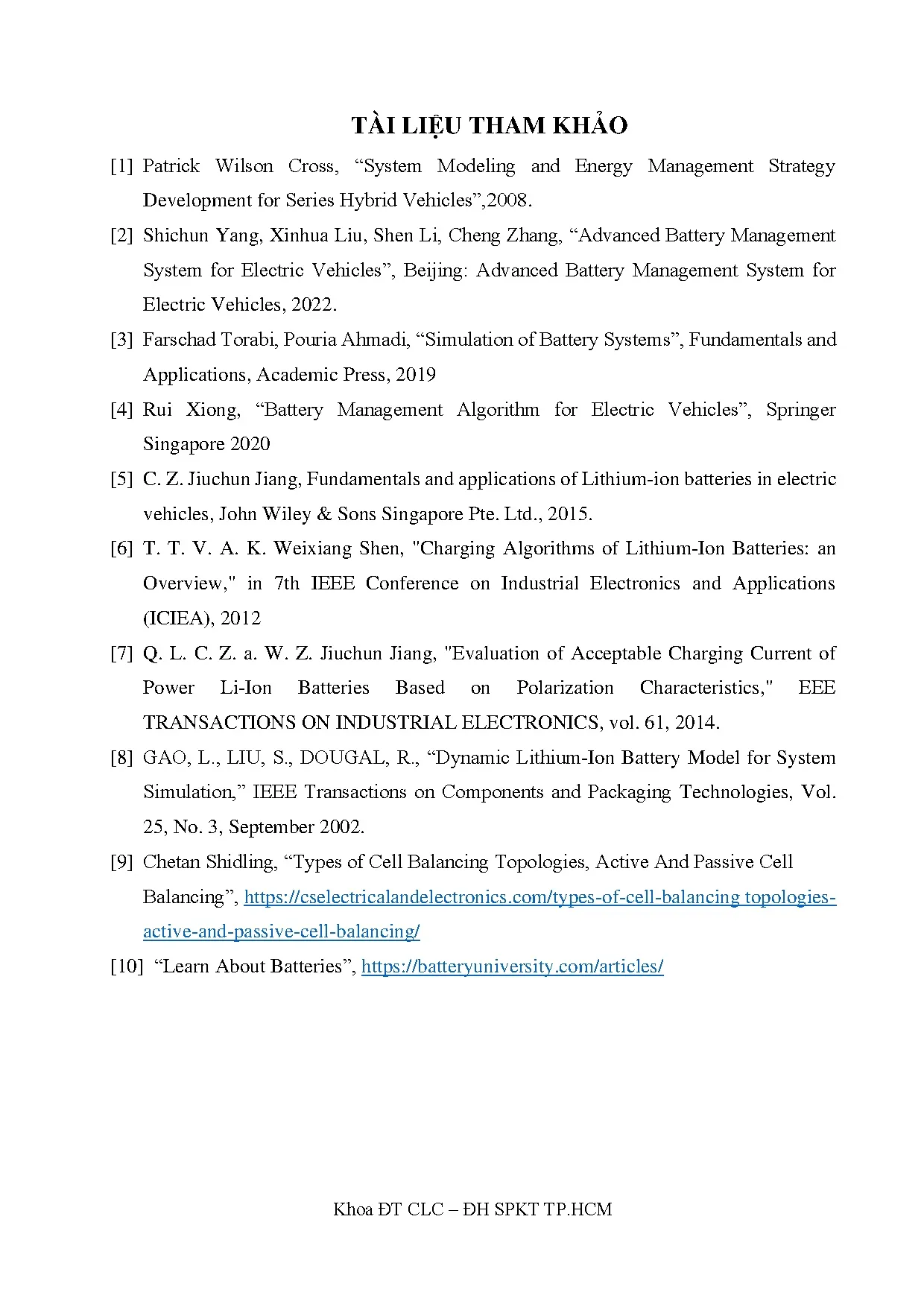Đồ án tốt nghiệp - Ứng dụng Matlab/Simulink mô phỏng pin Lithium - Trang 116