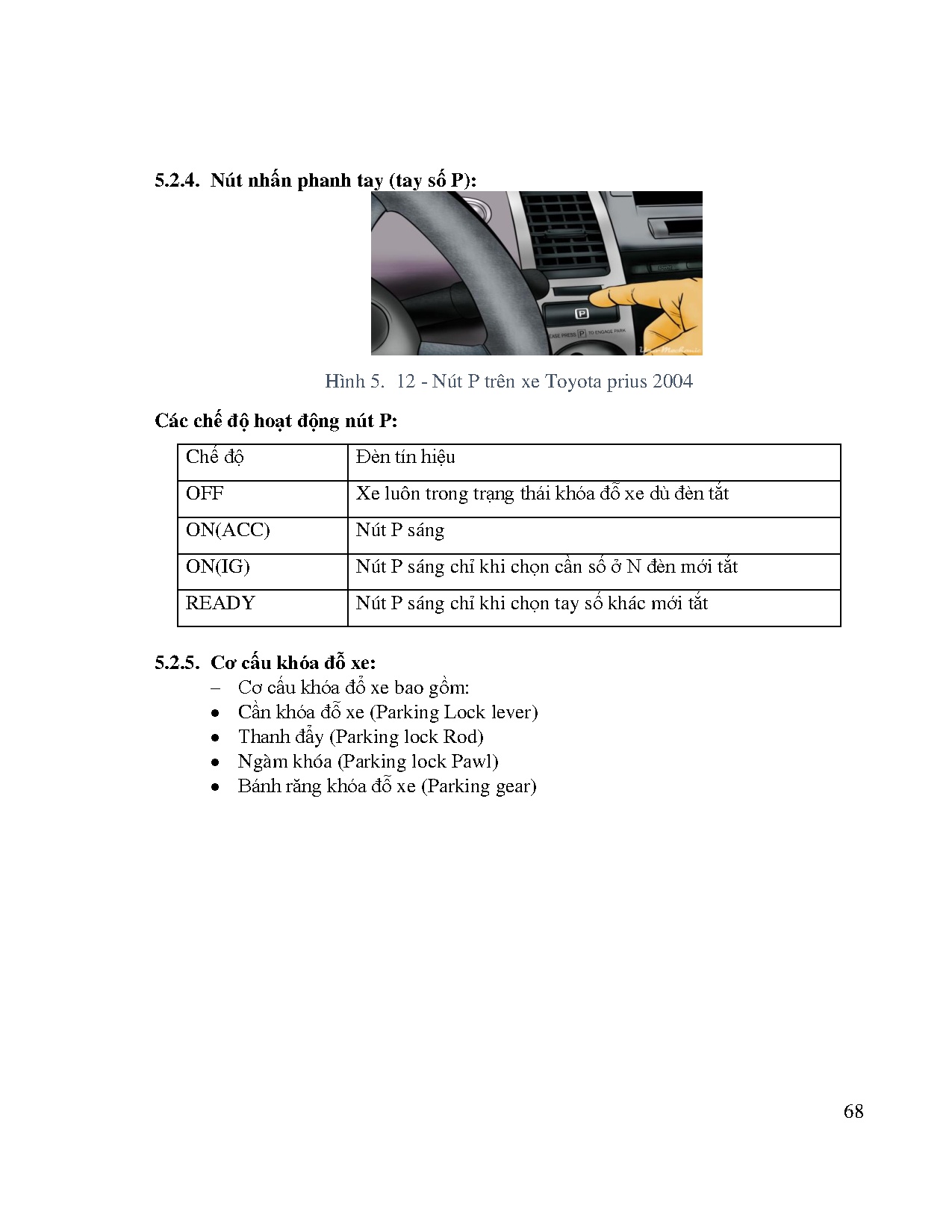 Đồ án tốt nghiệp - Thiết kế chế tạo mô hình Toyota Prius - Trang 79