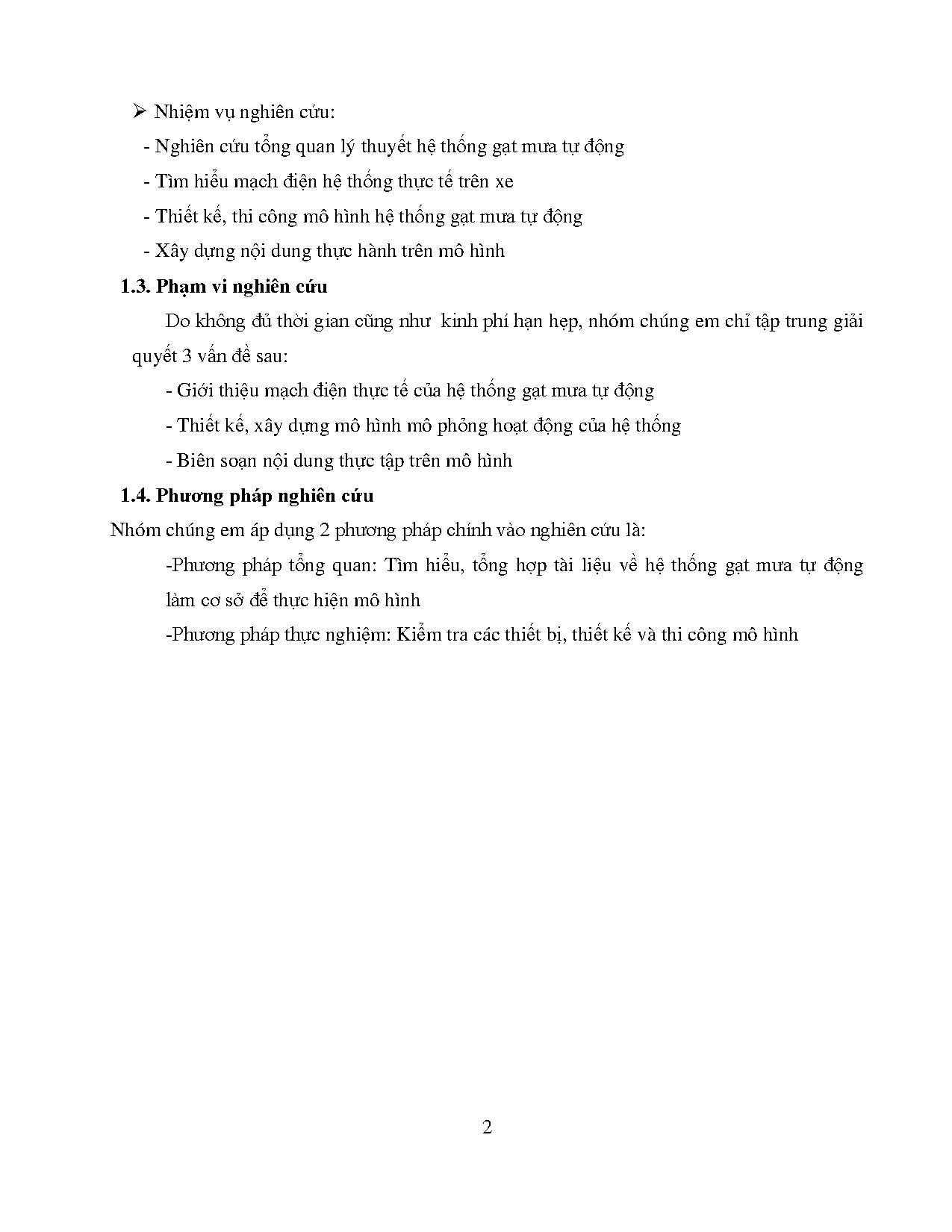 Đồ án tốt nghiệp - Thiết kế, xây dựng mô hình hệ thống gạt mưa tự động trên Ô tô - Trang 19