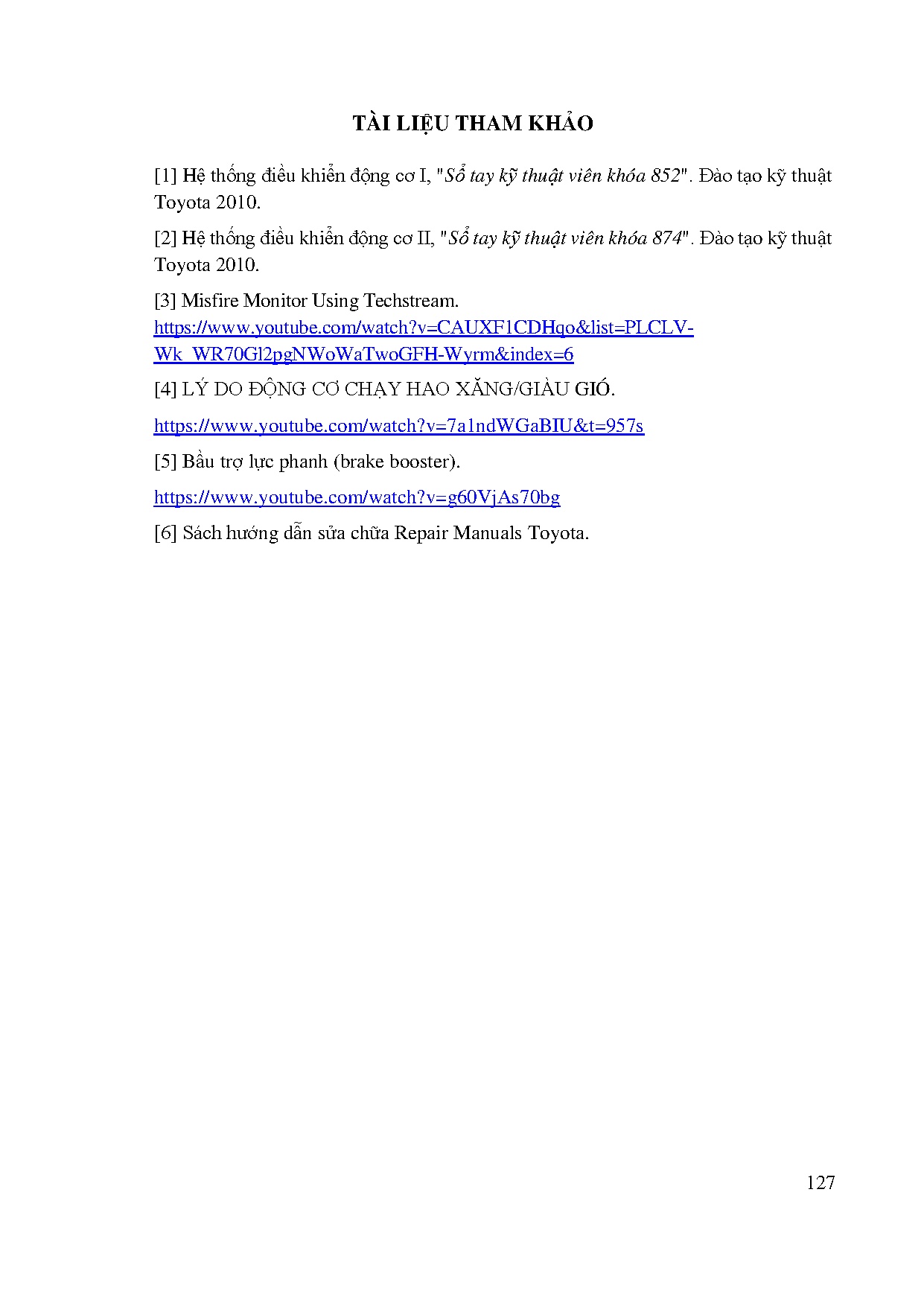 Đồ án tốt nghiệp - Sử dụng phần mềm Techstream trong chẩn đoán động cơ - Trang 150