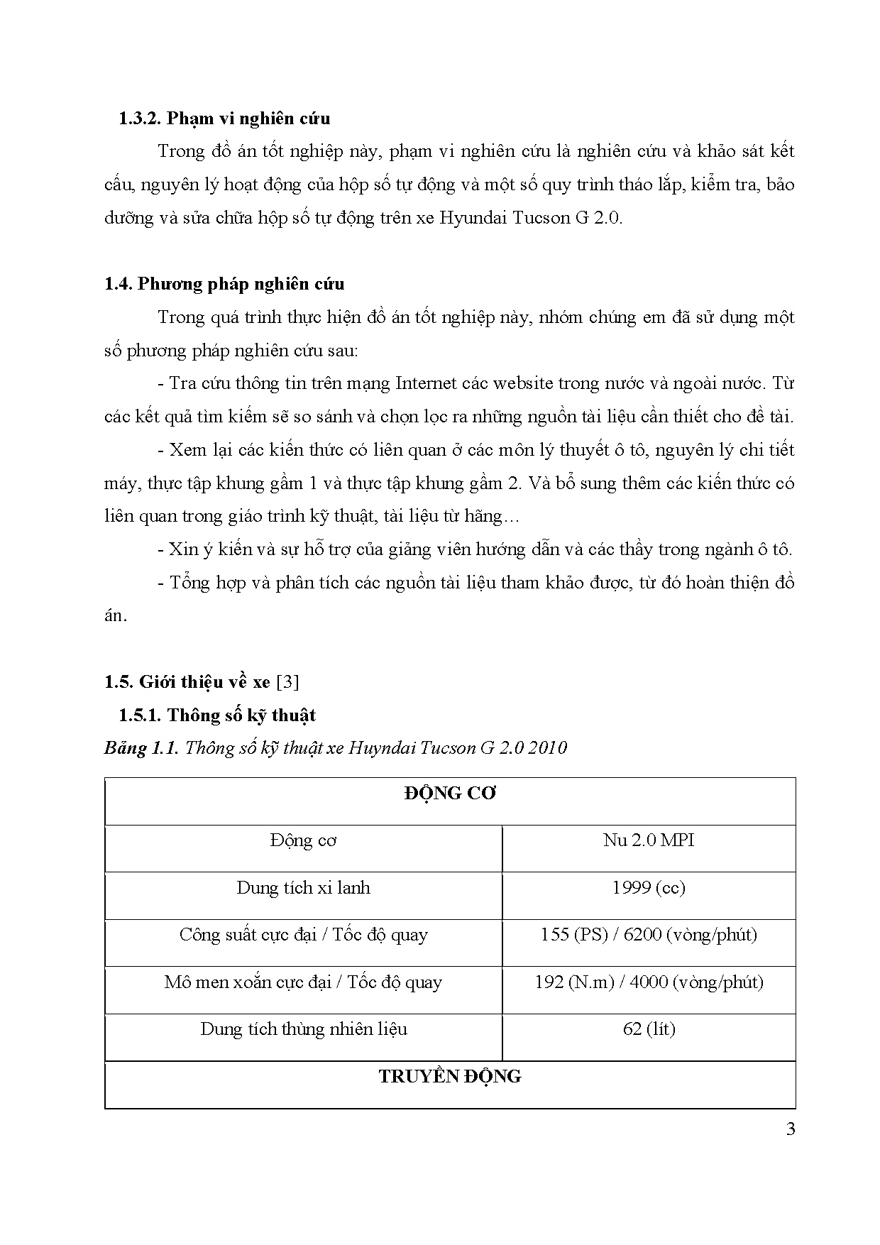 Đồ án tốt nghiệp - Khảo sát kết cấu, hoạt động, bảo dưỡng và sửa chữa hộp số tự động xe Hyundai TG 2 - Trang 28