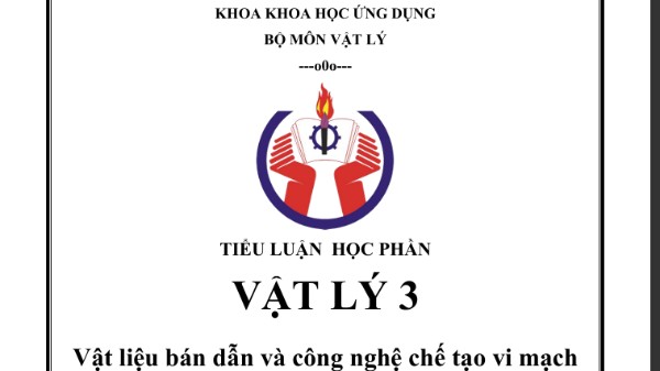 Tiểu luận Lý 3 Cô Chi