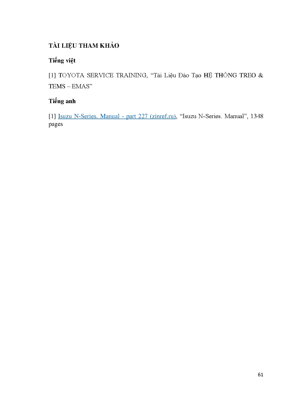 Đồ án tốt nghiệp - Thi công mô hình hệ thống phanh, hệ thống treo sau và cầu sau chủ động - Trang 75