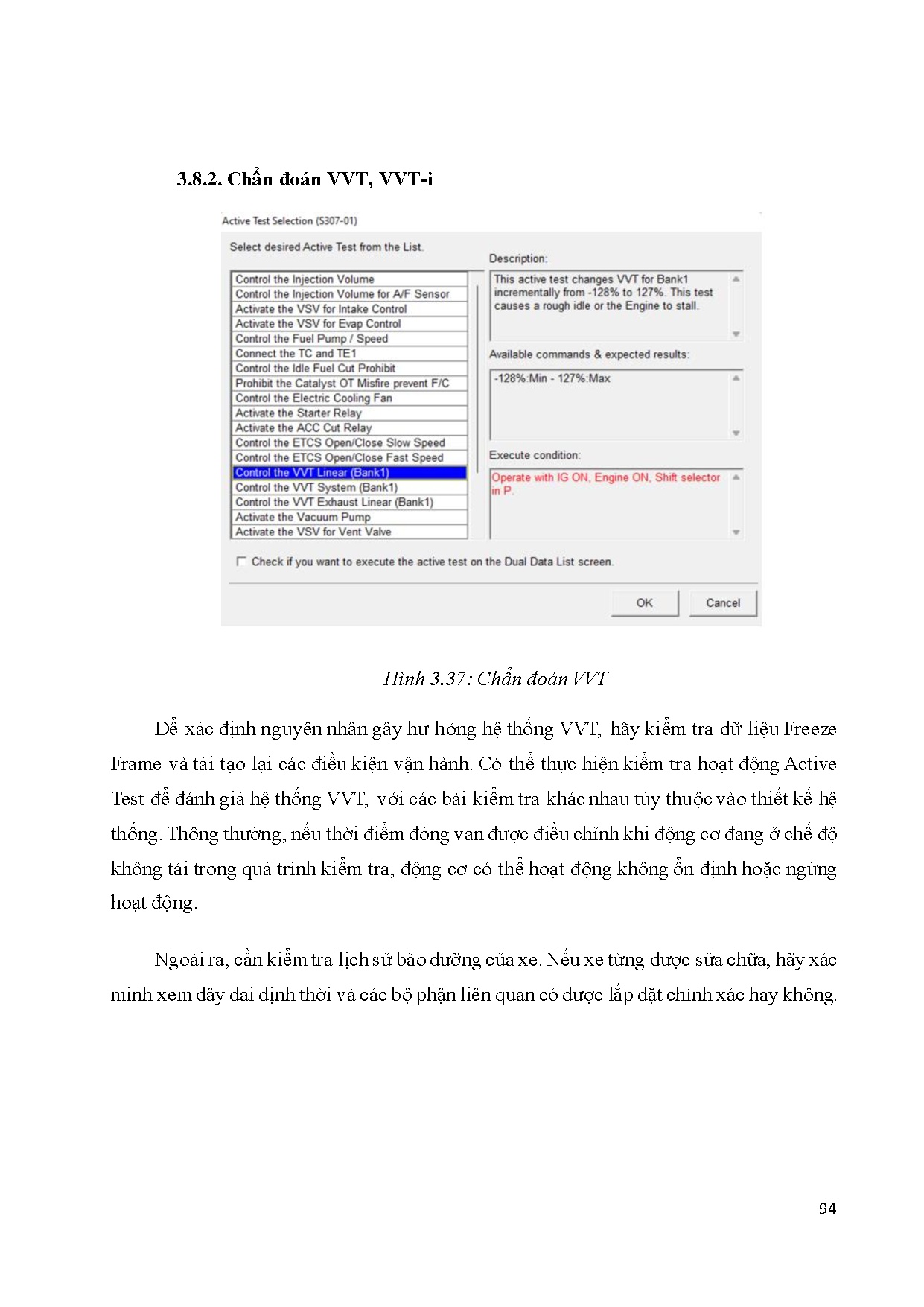 Đồ án tốt nghiệp - Sử dụng phần mềm Techstream trong chẩn đoán động cơ - Trang 120