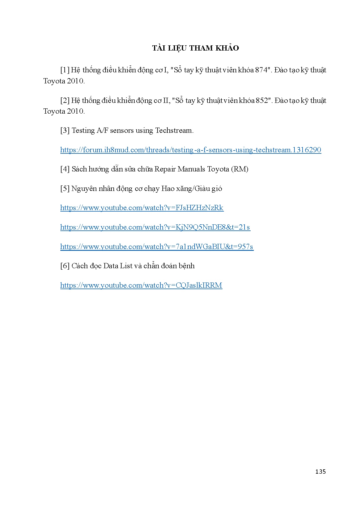 Đồ án tốt nghiệp - Sử dụng phần mềm Techstream trong chẩn đoán động cơ - Trang 161