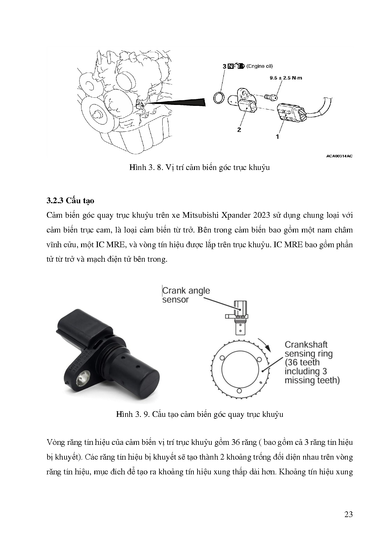 Đồ án tốt nghiệp - Hệ thống điều khiển động cơ 4A91 trên xe Mistubishi Xpander 2023 - Trang 47