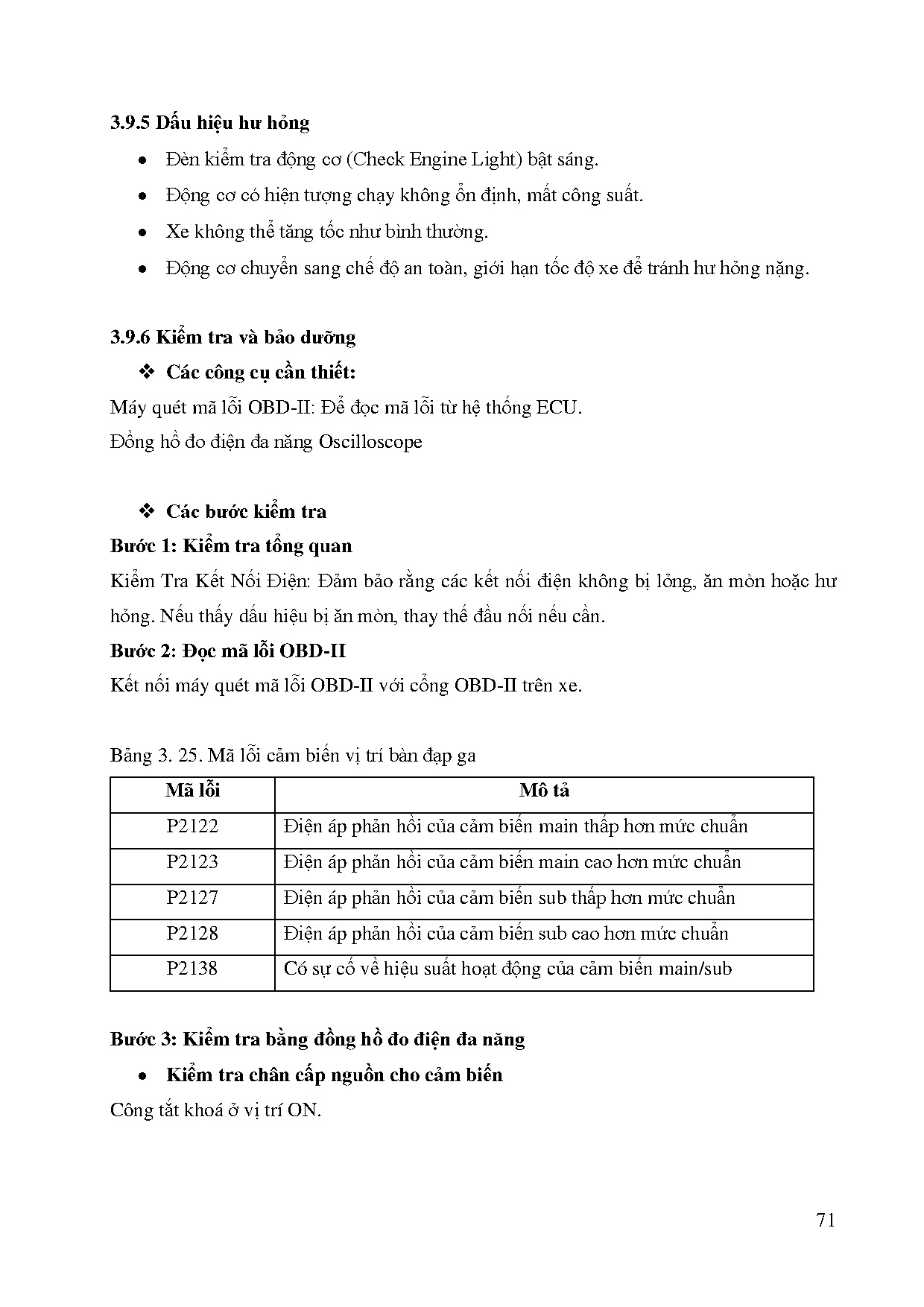 Đồ án tốt nghiệp - Hệ thống điều khiển động cơ 4A91 trên xe Mistubishi Xpander 2023 - Trang 95