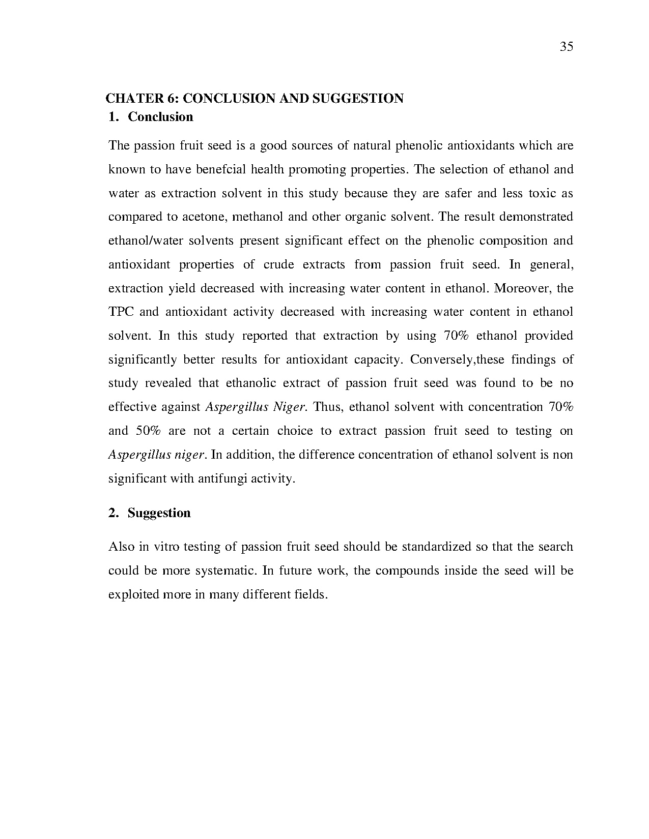 Đồ án tốt nghiệp - Phytochemical, antioxidant capacity and antifungal property screening of PESEE - Trang 43
