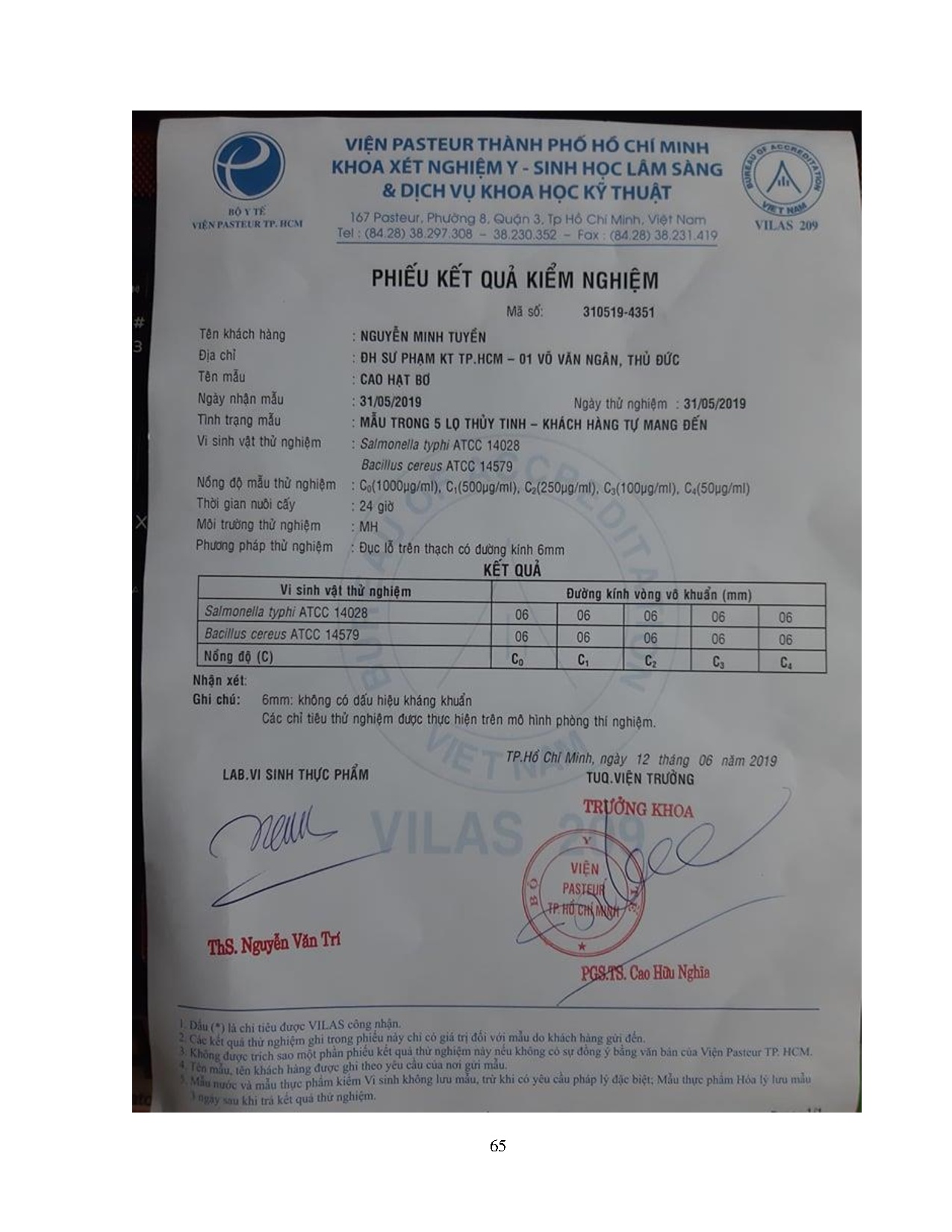 Đồ án tốt nghiệp - Nghiên cứu khả năng ức chế Tyrosynase từ phụ phẩm một số loại bơ Việt Nam - Trang 81