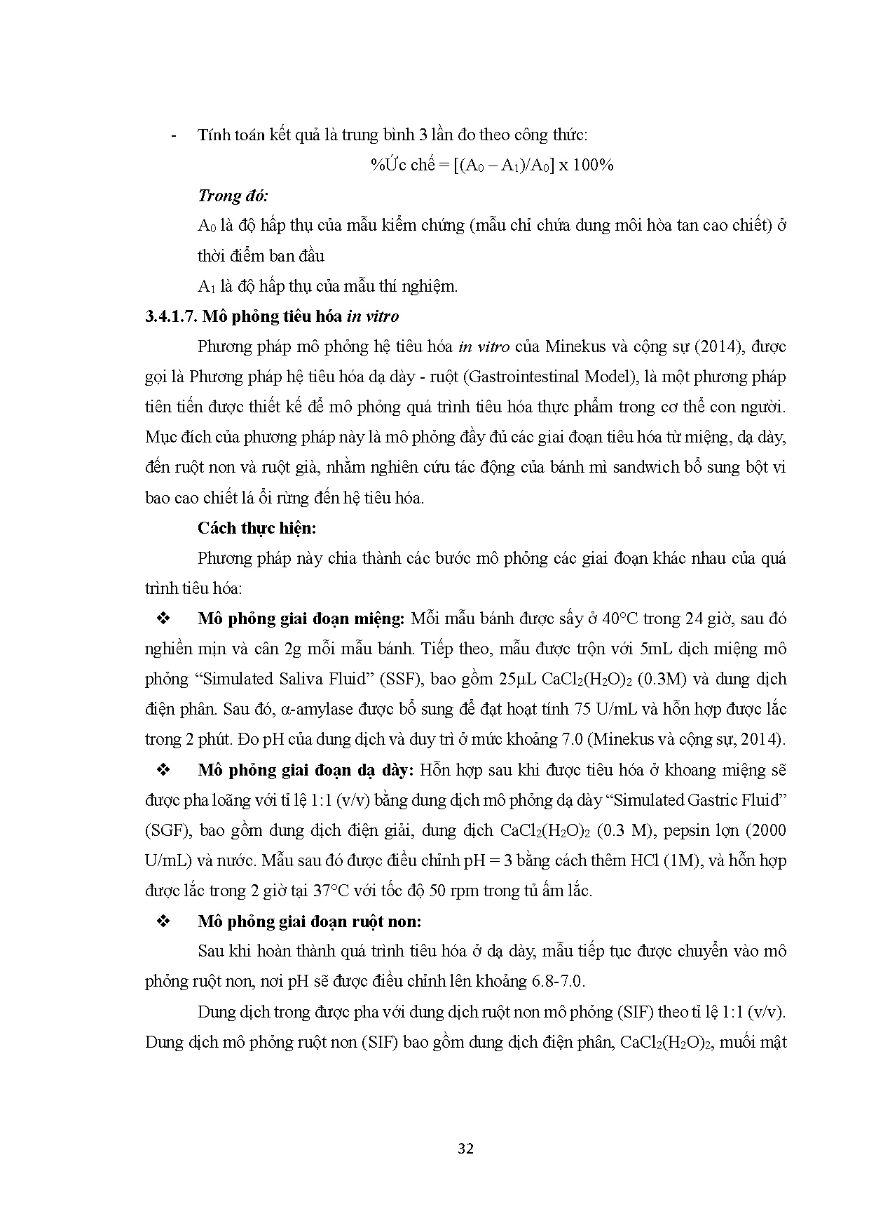 Đồ án tốt nghiệp - Ảnh hưởng của bột vi bao cao chiết lá ổi rừng đến chất lượng và hoạt tính SHCSPS - Trang 53