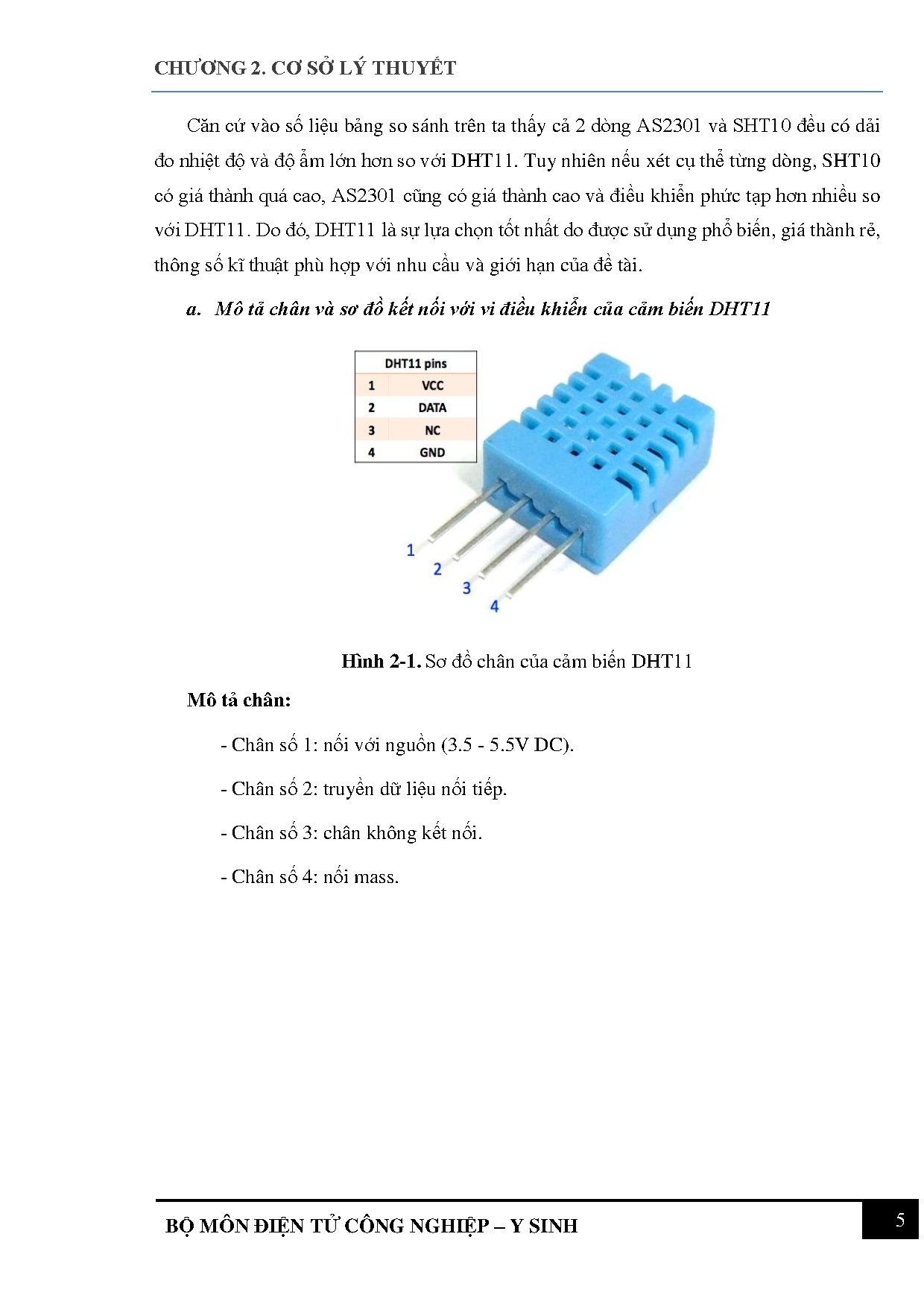 Đồ án tốt nghiệp - Thiết kế và thi công hệ thống giám sát chỉ số môi trường và hiển thị thông tin TW - Trang 18