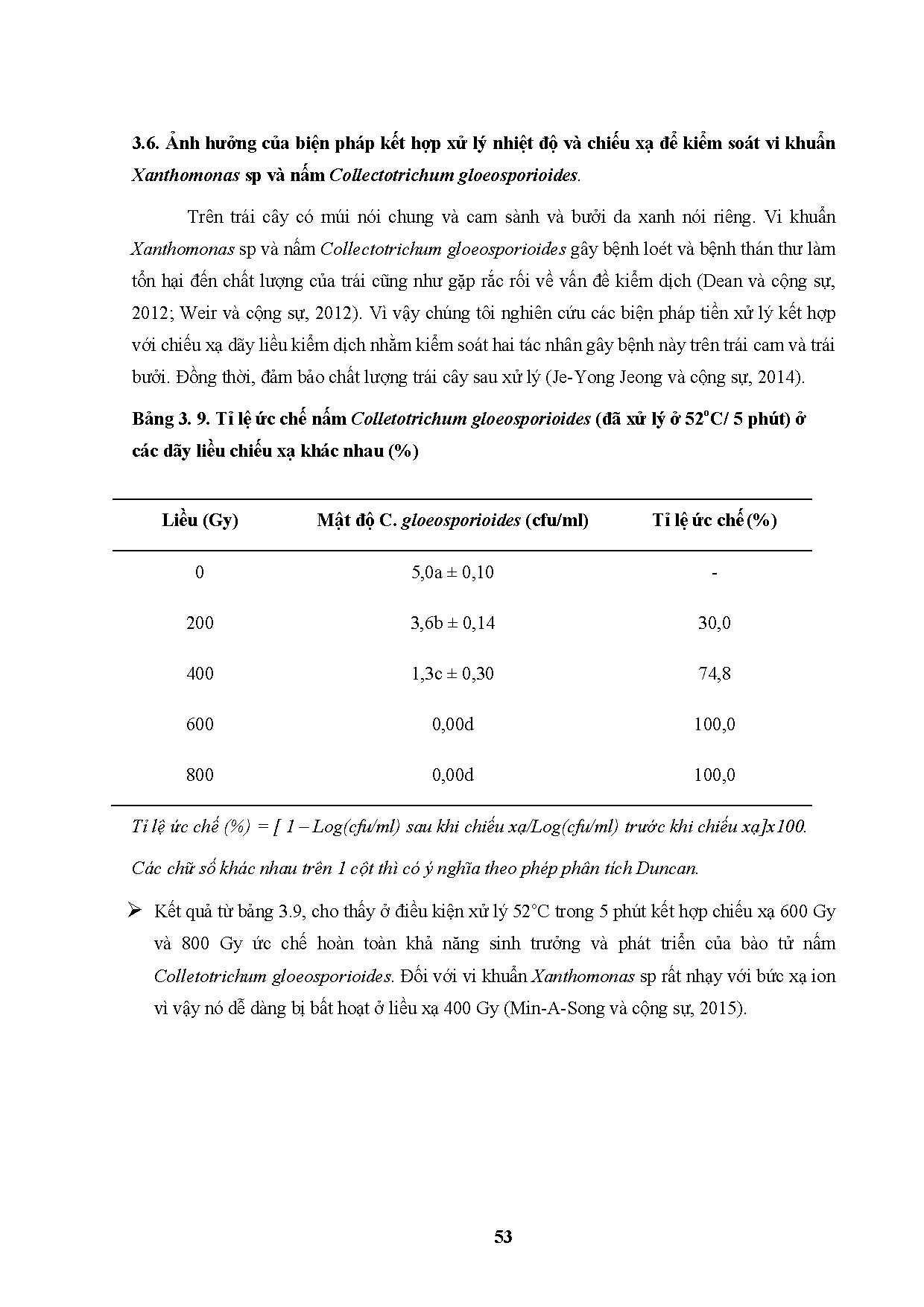 Đồ án tốt nghiệp - Nghiên cứ kết hợp các biện pháp xử lý và chiếu xạ kiểm dịch vi KGBTMQVNGBTTTQCM - Trang 83