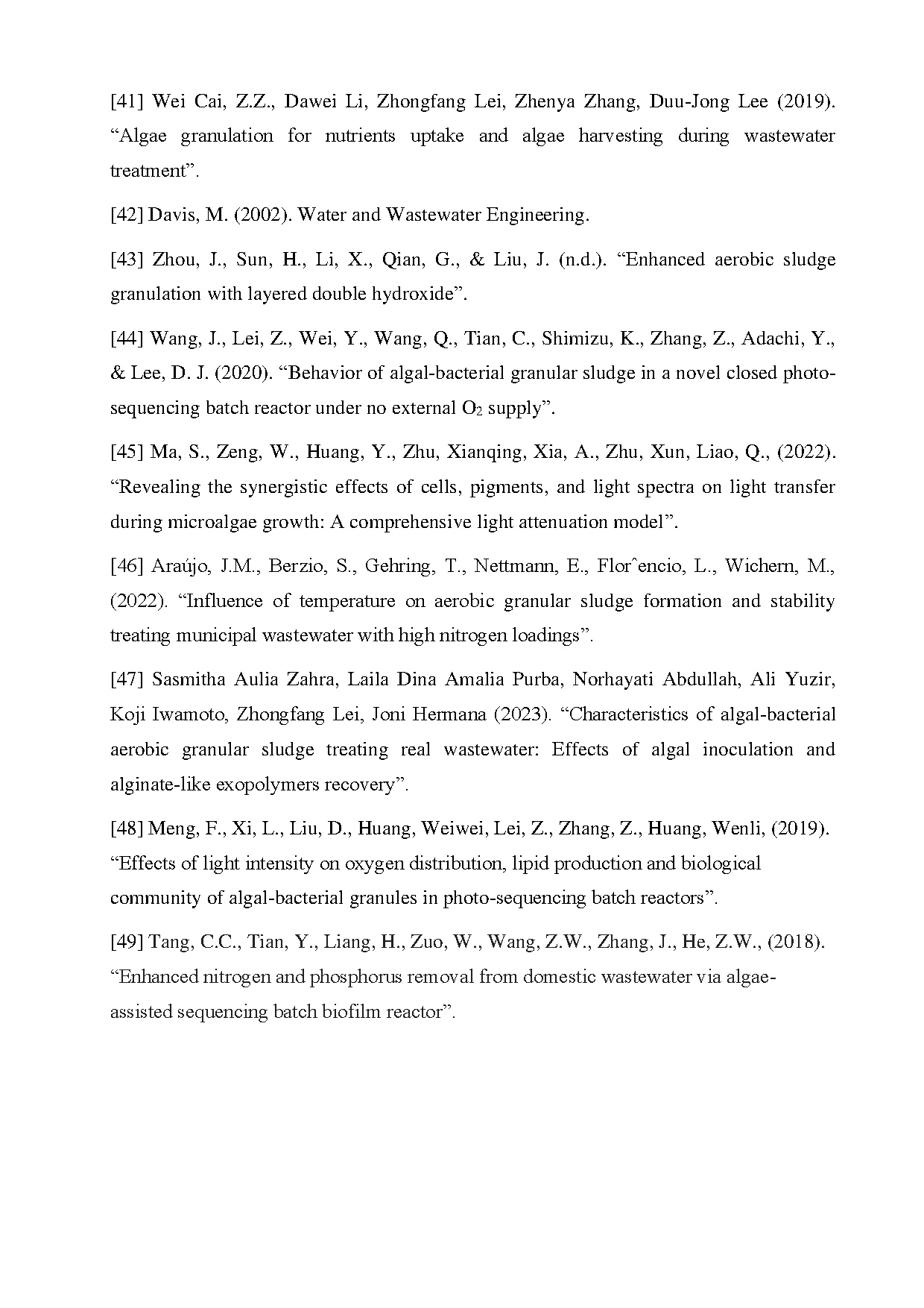 Đồ án tốt nghiệp - Khảo sát ảnh hưởng của tỉ lệ COD/N đến hiệu quả XLNTSH của hệ vi tảo - VKDH - Trang 82