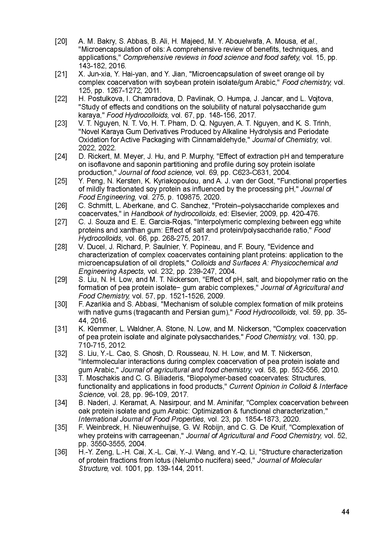 Đồ án tốt nghiệp - Khảo sát các yếu tố ảnh hưởng đến khả năng tạo phức giữa protein đậu nành và MTTP - Trang 61
