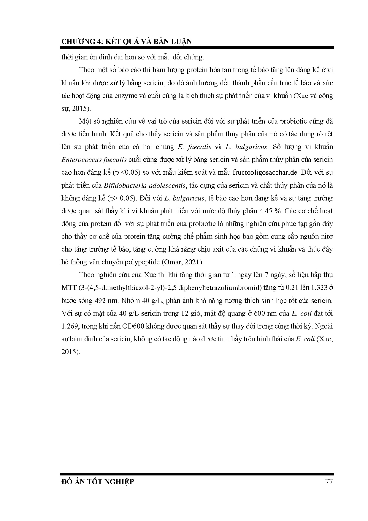 Đồ án tốt nghiệp - Khảo sát các yếu tố ảnh hưởng đến chất lượng sữa chua có bổ sung sericin PTKT - Trang 103