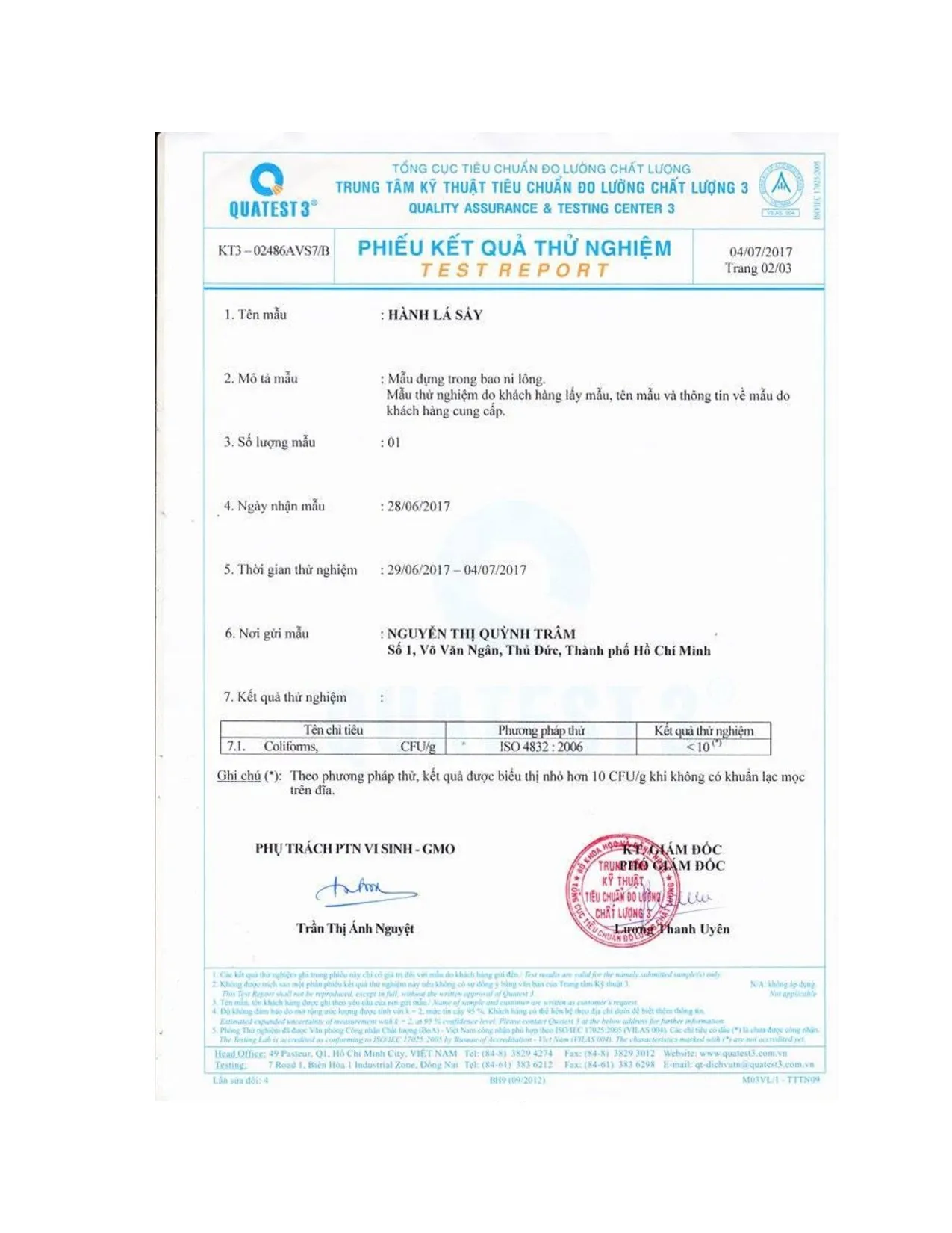 Đồ án tốt nghiệp - Nghiên cứu công nghệ sấy hành lá bằng phương pháp sấy lạnh - Trang 98