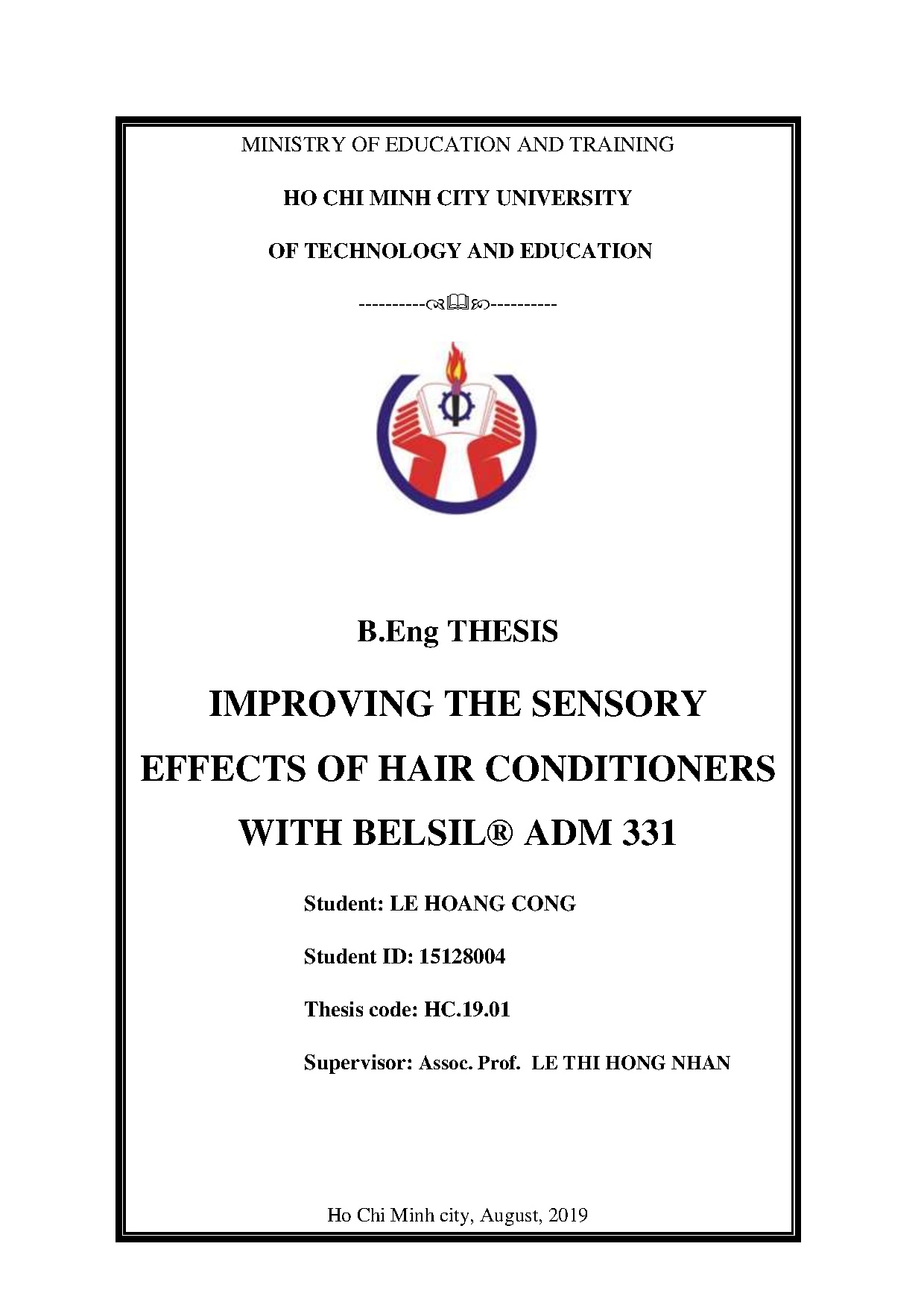 Đồ án tốt nghiệp - Improving the sensory effects of hair conditioners with Belsil® ADM 331